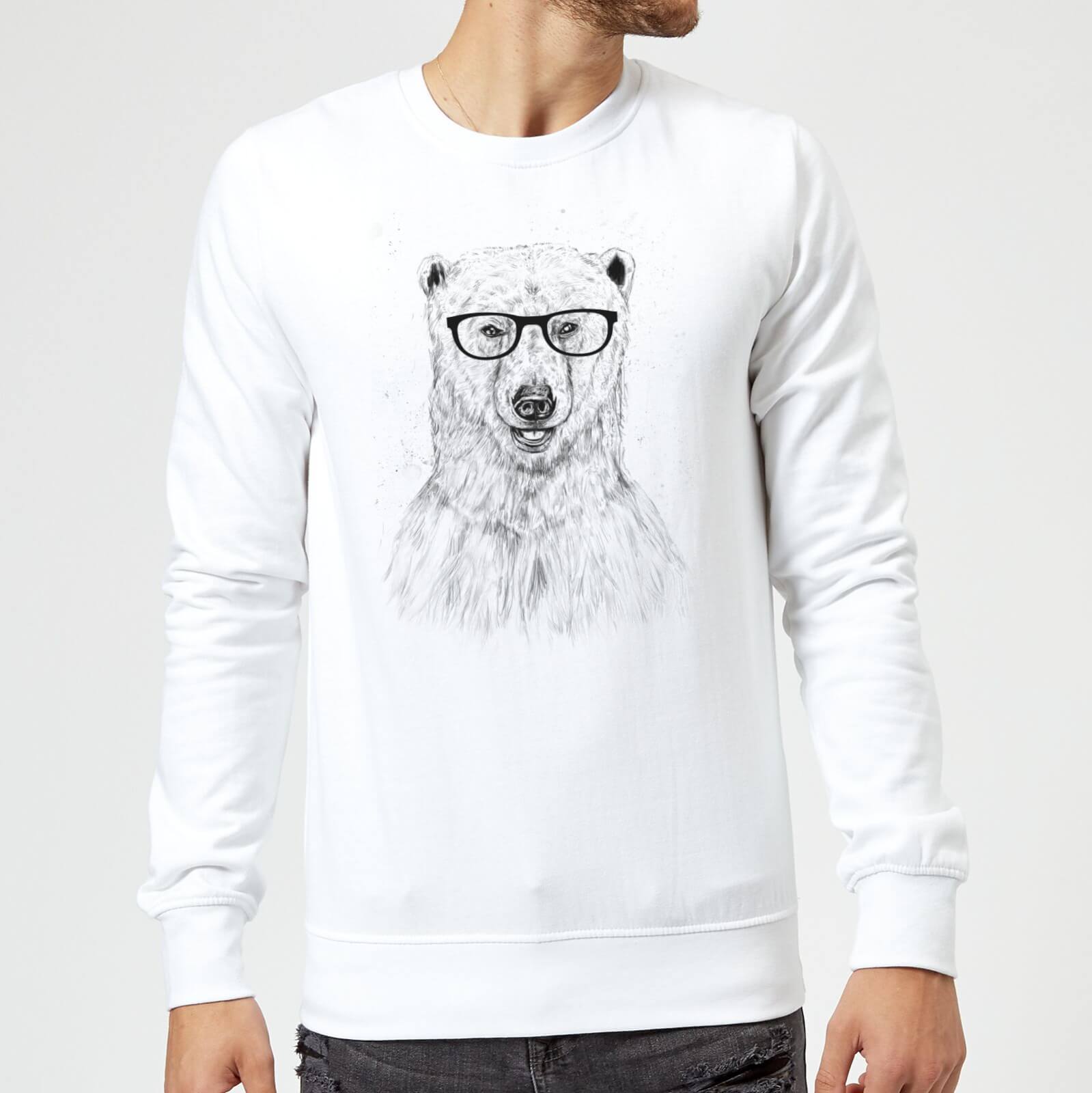 Balazs Solti Polar Bear And Glasses Sweatshirt - White - S - White