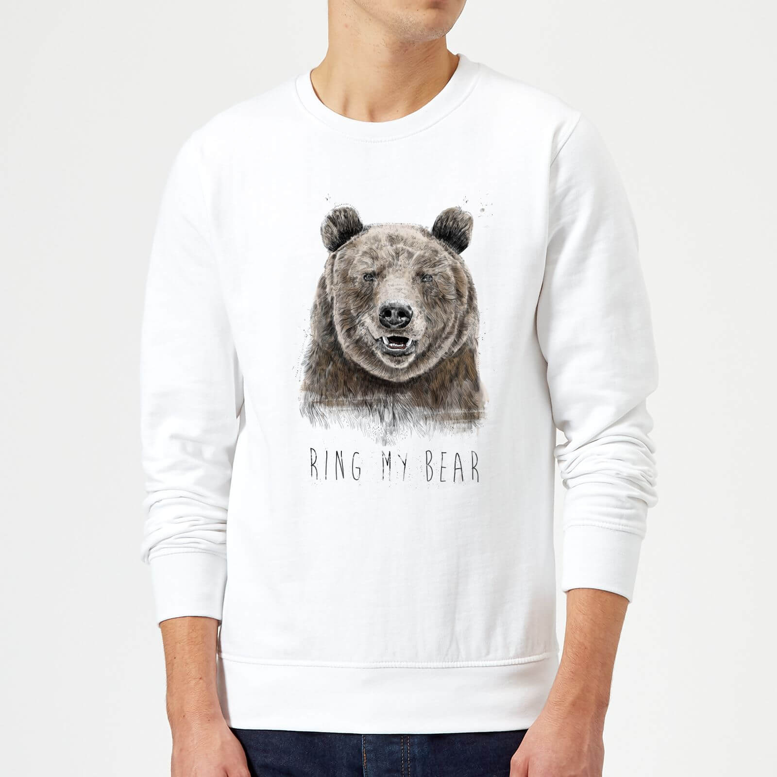 Balazs Solti Ring My Bear Sweatshirt - White - M - White
