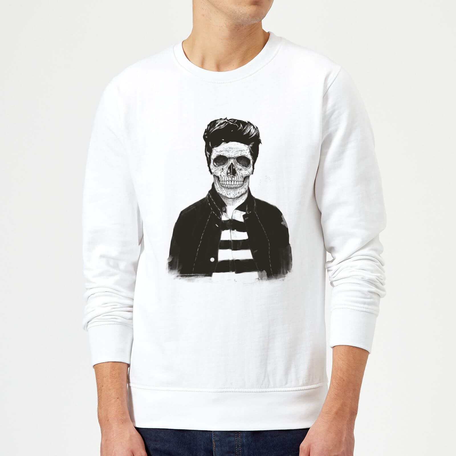 Balazs Solti Cool Skull Sweatshirt - White - S - White