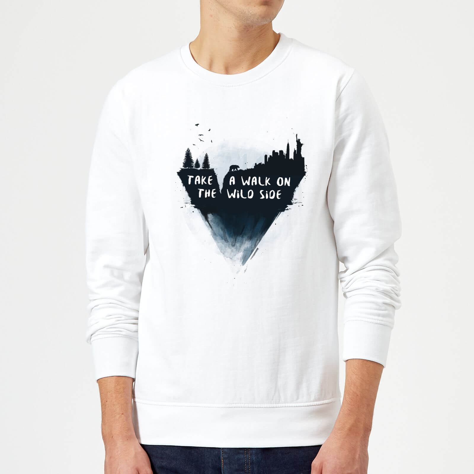 Balazs Solti Take A Walk On The Wild Side Sweatshirt - White - S - White