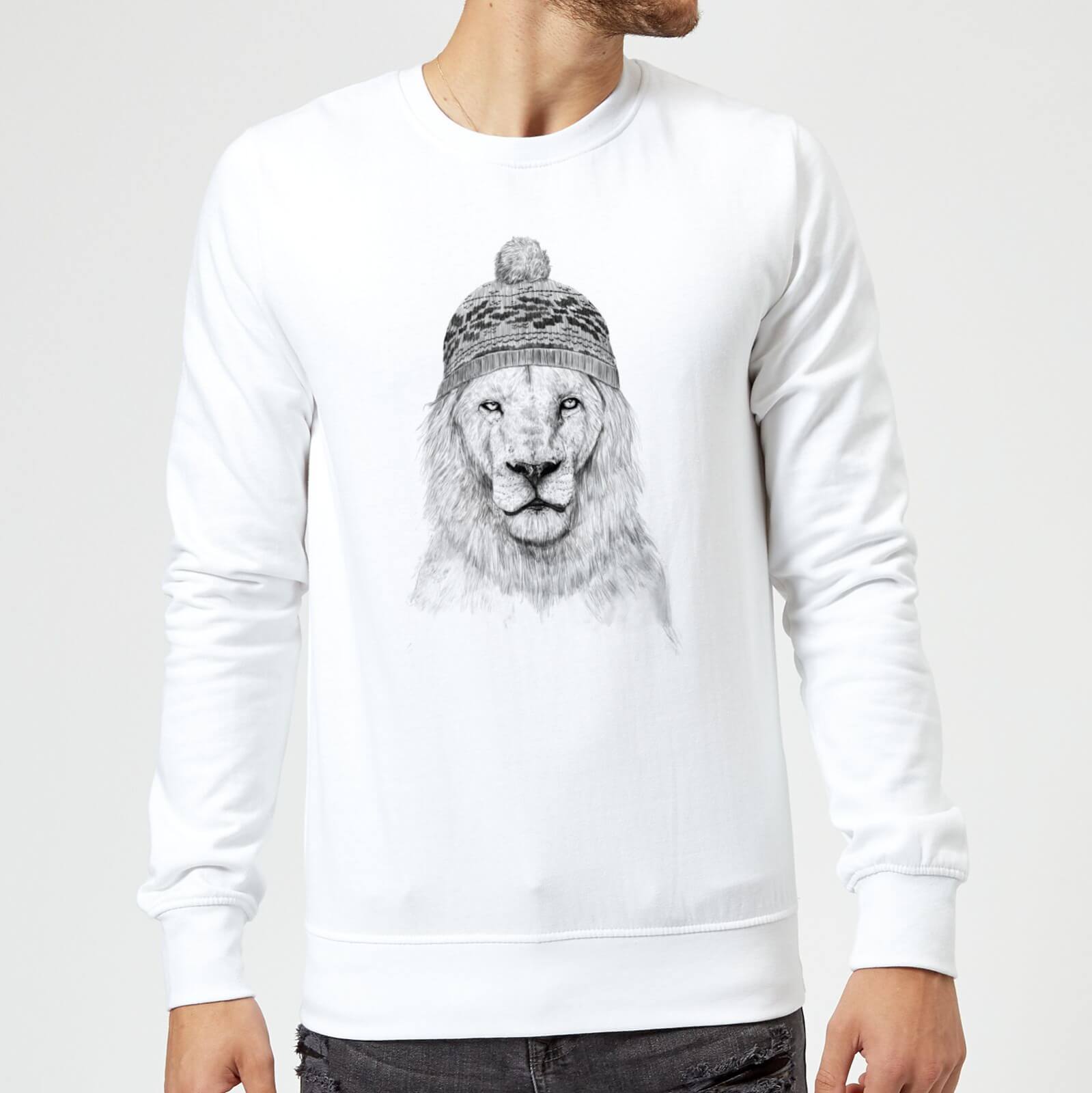 Balazs Solti Lion With Hat Sweatshirt - White - S - White