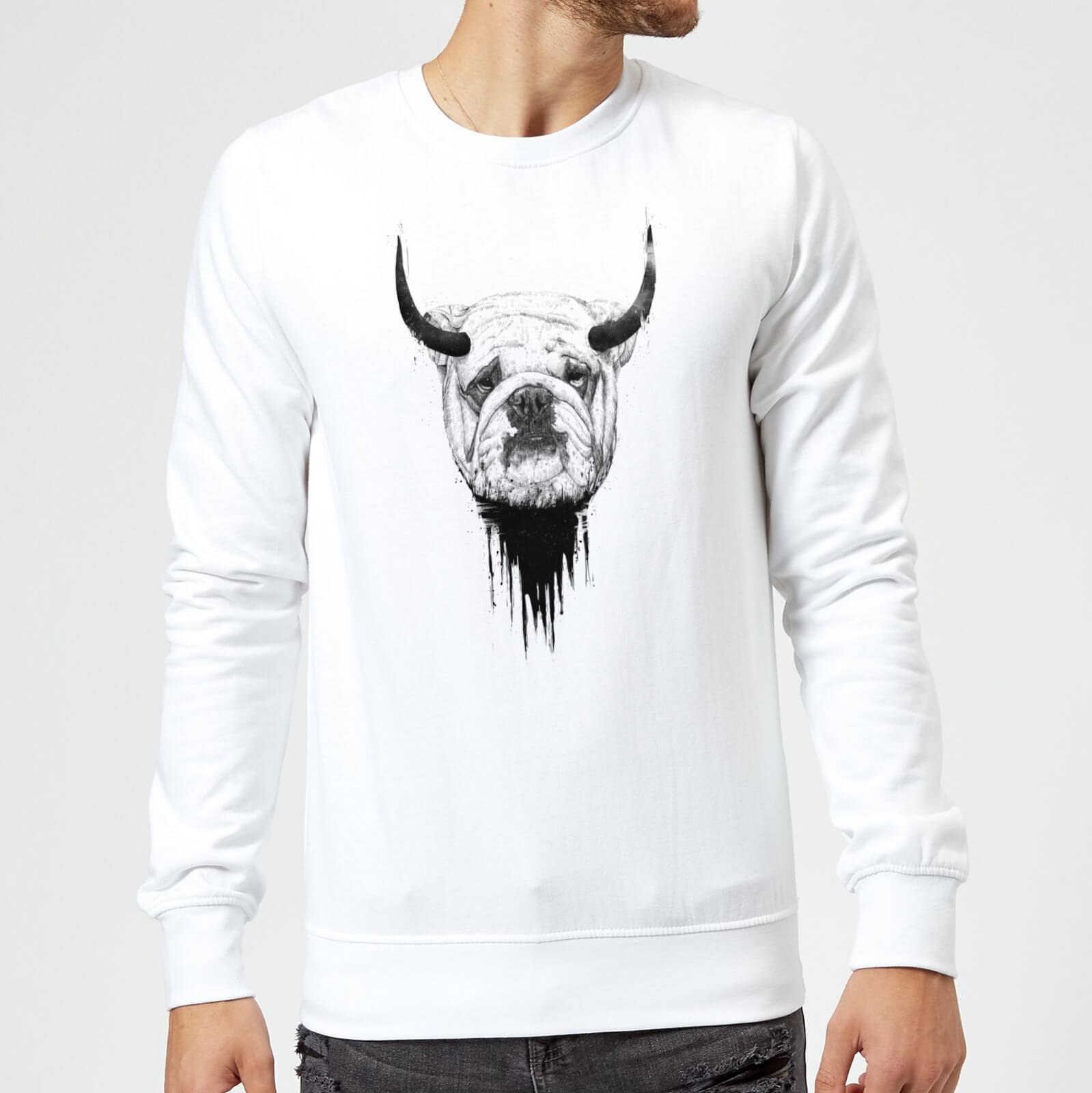 Balazs Solti English Bulldog Sweatshirt - White - S - White