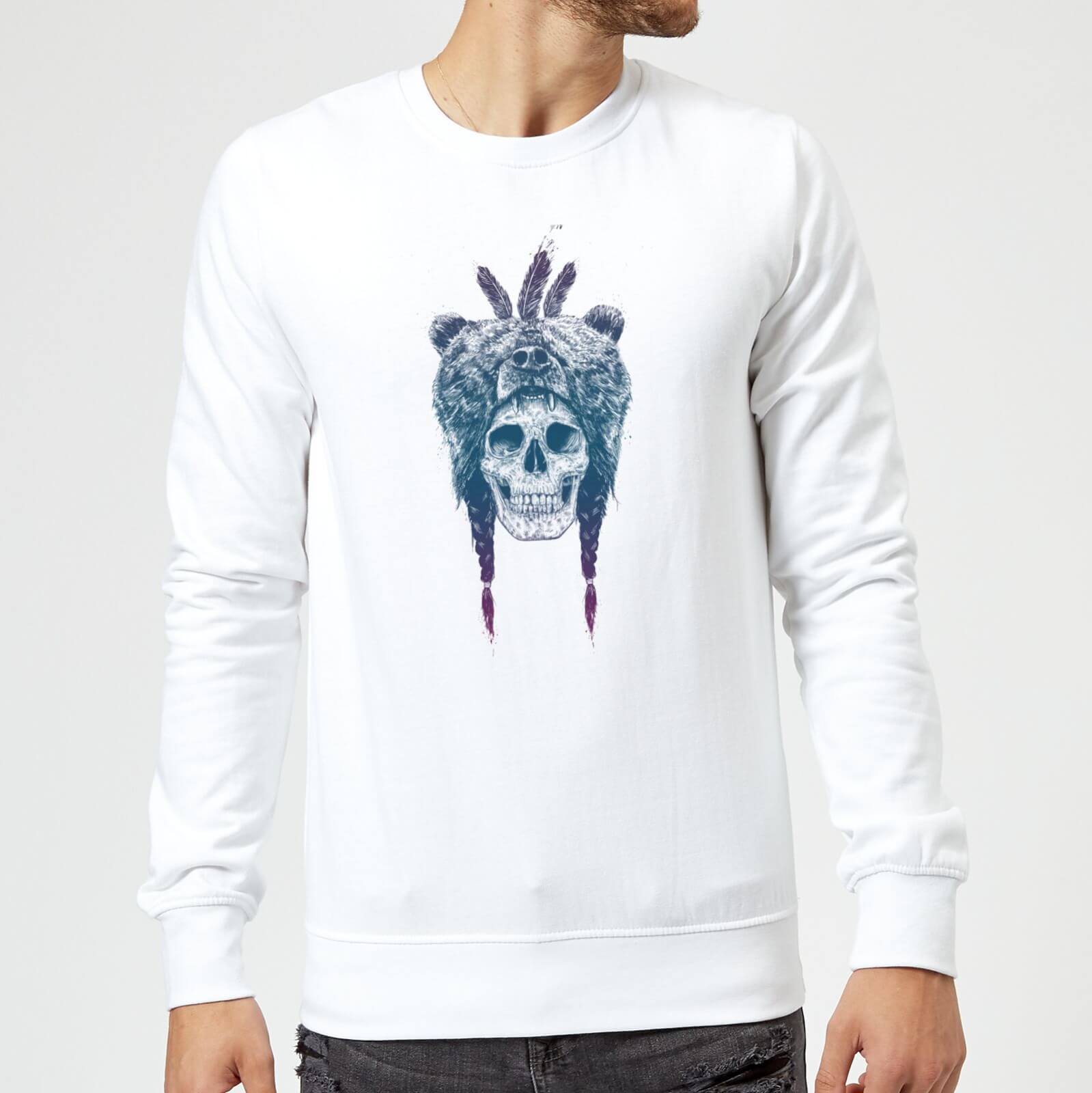 Balazs Solti Bear Head Sweatshirt - White - S - White