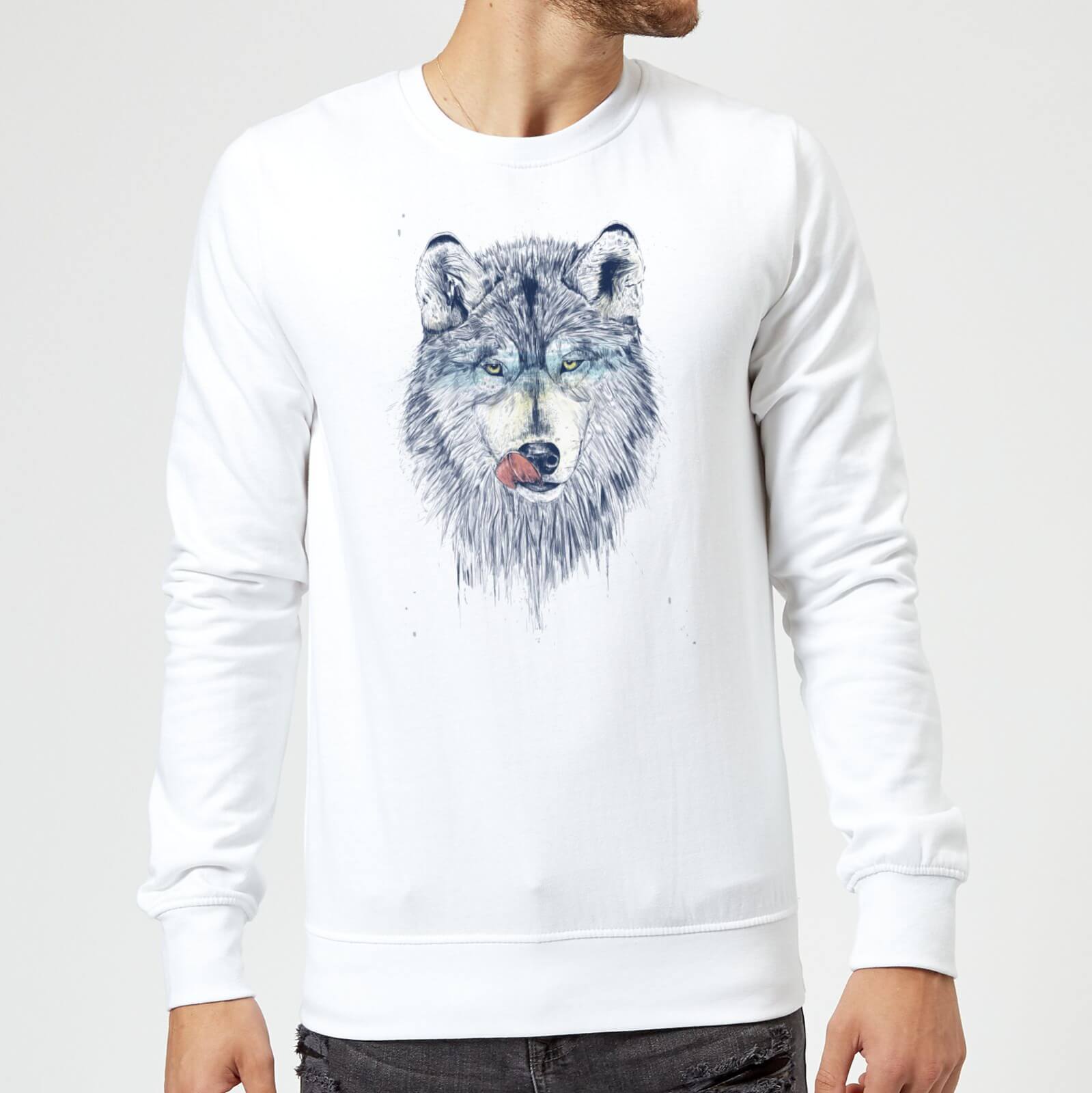 Balazs Solti Wolf Eyes Sweatshirt - White - S - White