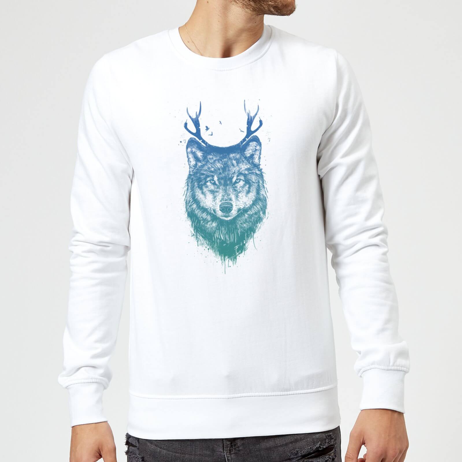 Balazs Solti Wolf Sweatshirt - White - S - White