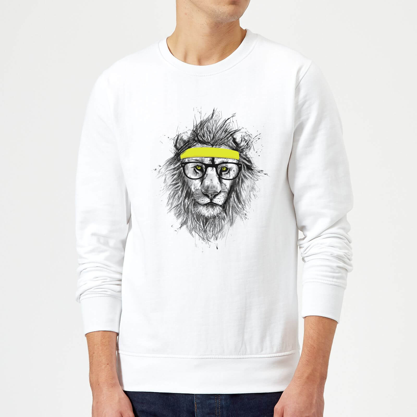 Balazs Solti Lion And Sweatband Sweatshirt - White - S - White