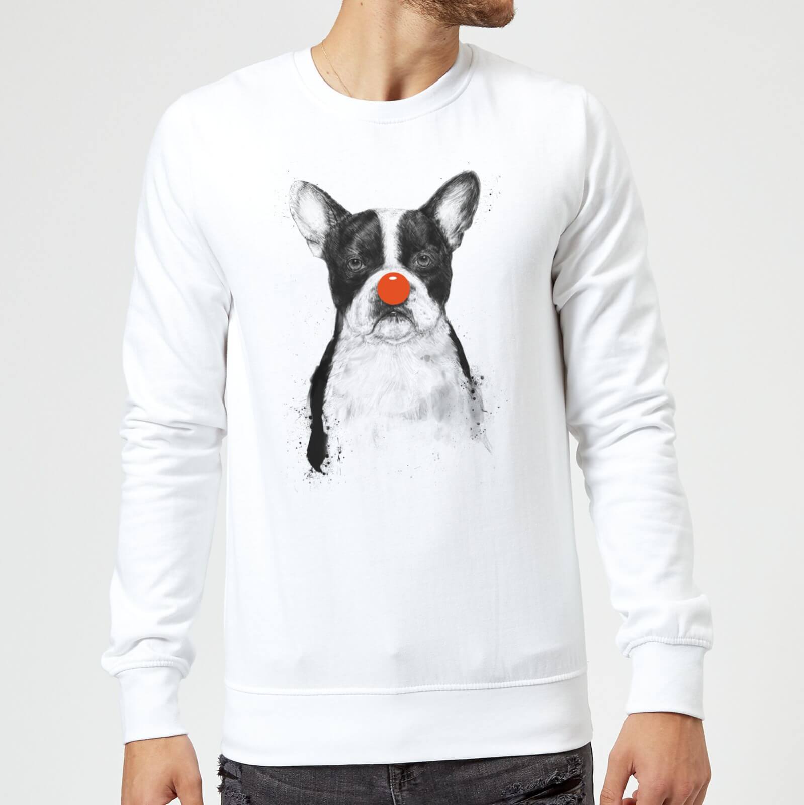 Balazs Solti Red Nosed Bulldog Sweatshirt - White - S - White