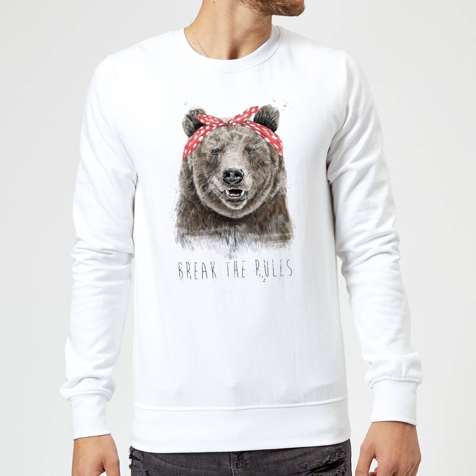 Balazs Solti Break The Rules Sweatshirt - White - S - White