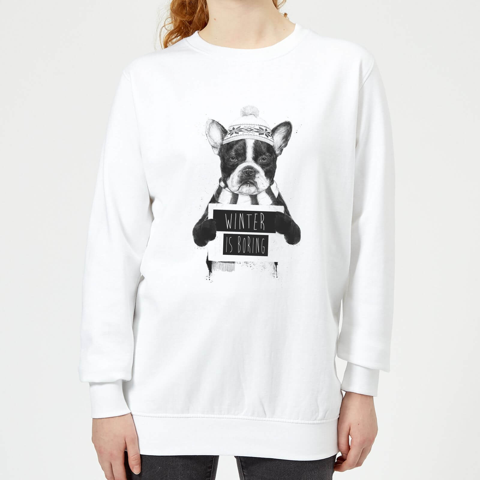 Winter Is Boring Women's Sweatshirt - White - XS - White