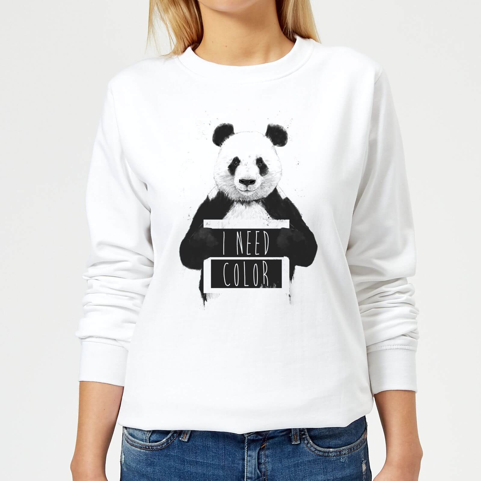 I Need Color Women's Sweatshirt - White - XS - White