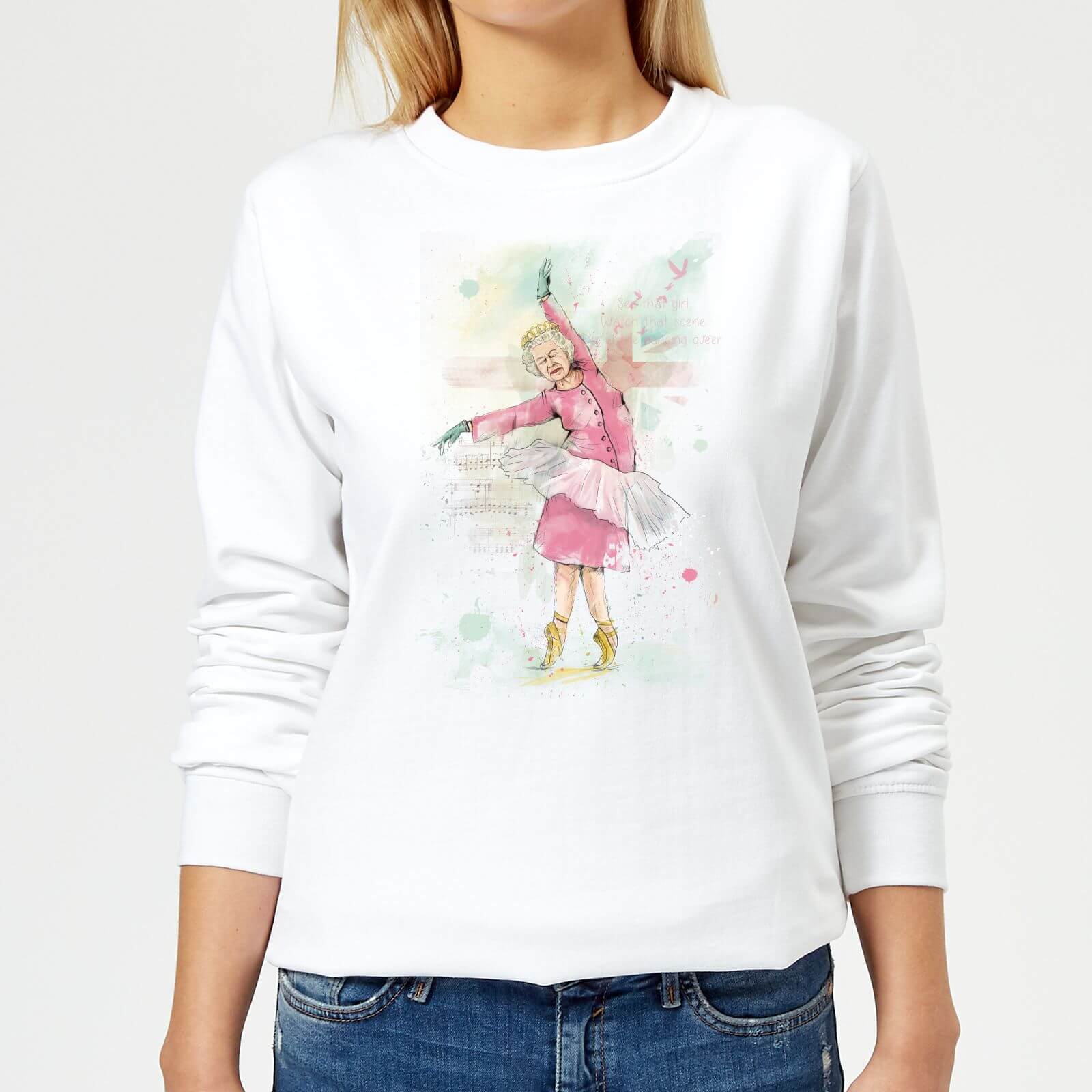 Dancing Queen Women's Sweatshirt - White - XS - White