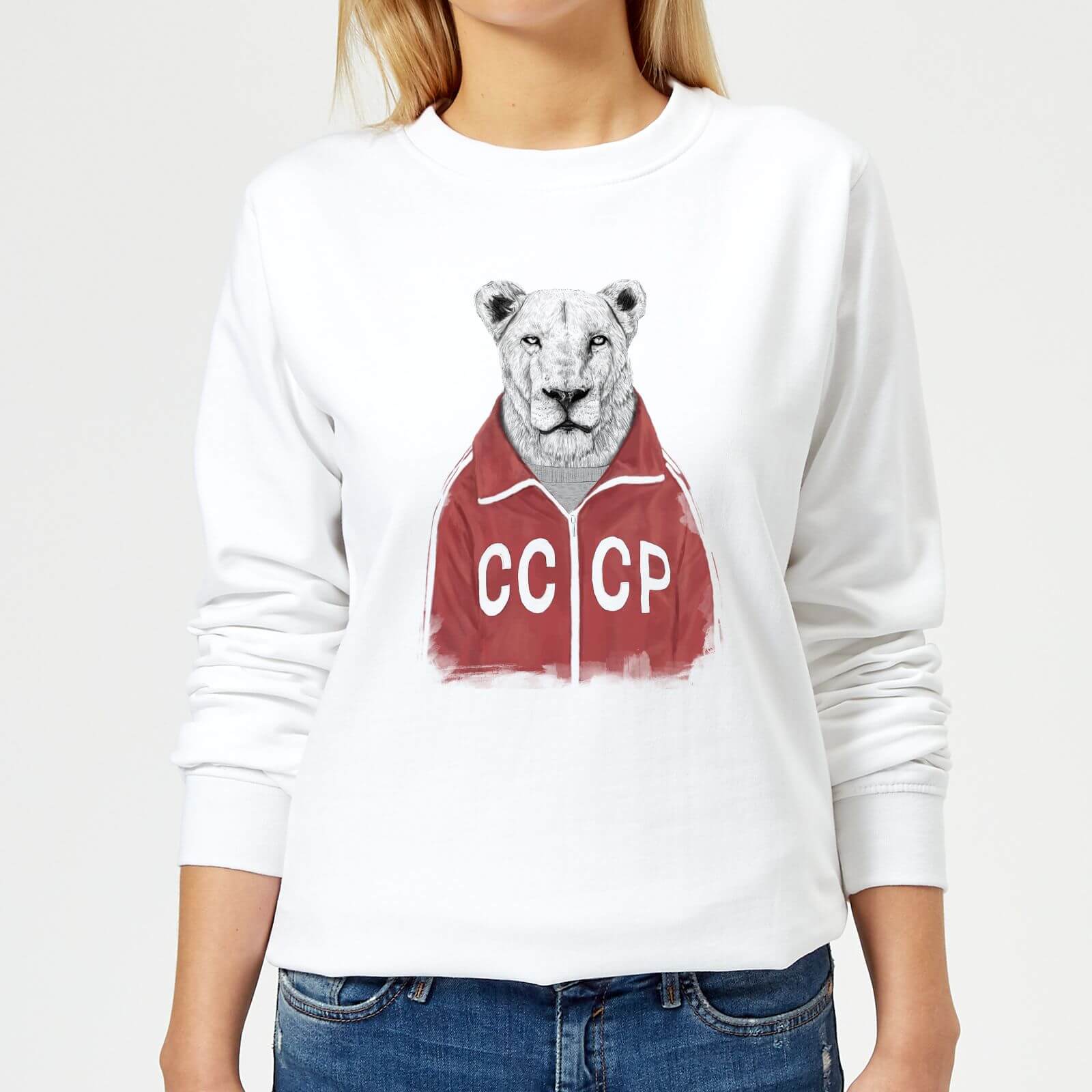 CCCP Lion Women's Sweatshirt - White - XS - White