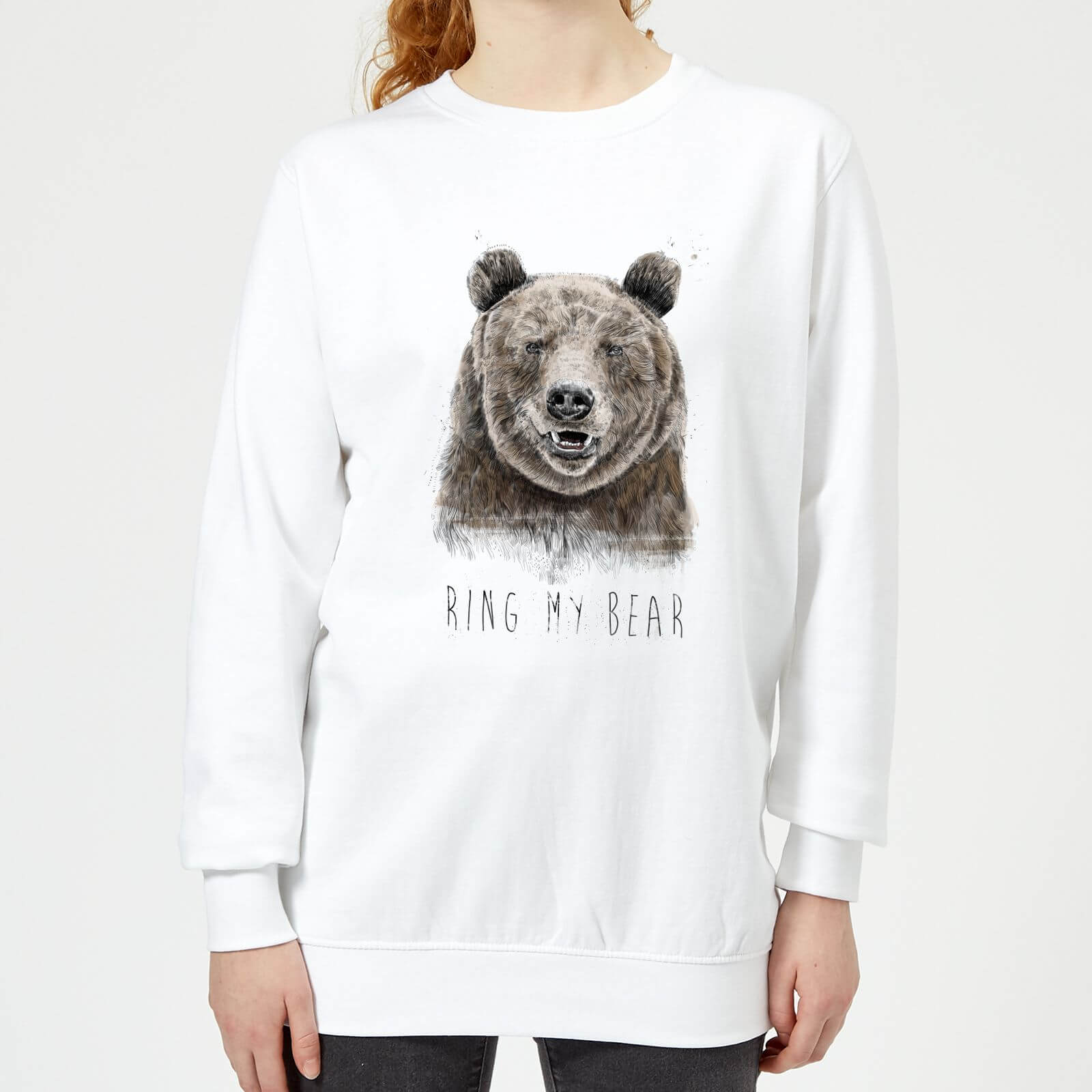 Ring My Bear Women's Sweatshirt - White - XS - White