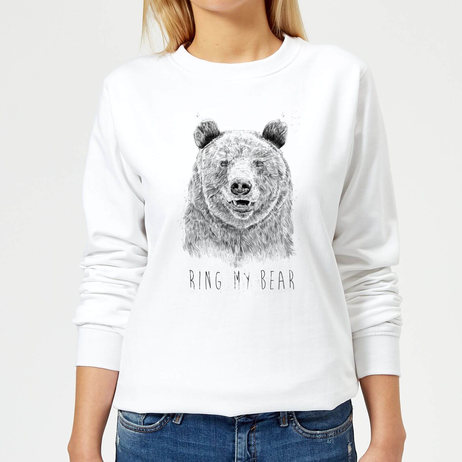 Ring My Bear Women's Sweatshirt - White - XS - White