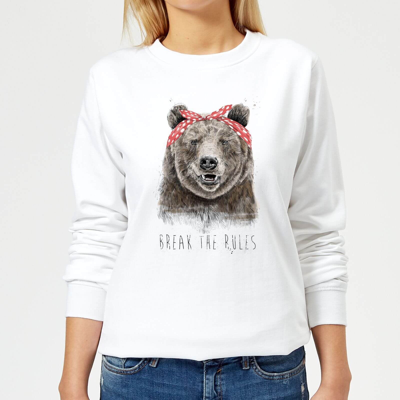 Break The Rules Women's Sweatshirt - White - XS - White