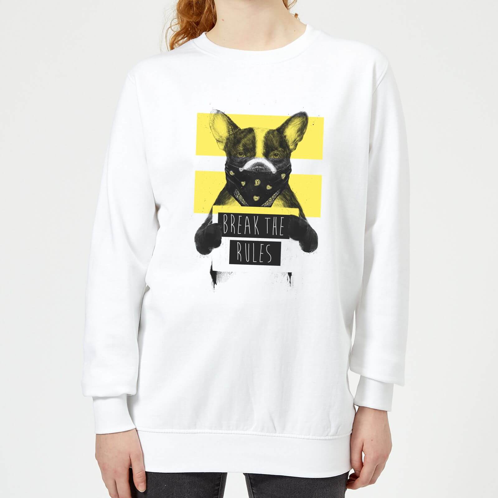 Break The Rules Women's Sweatshirt - White - XS - White