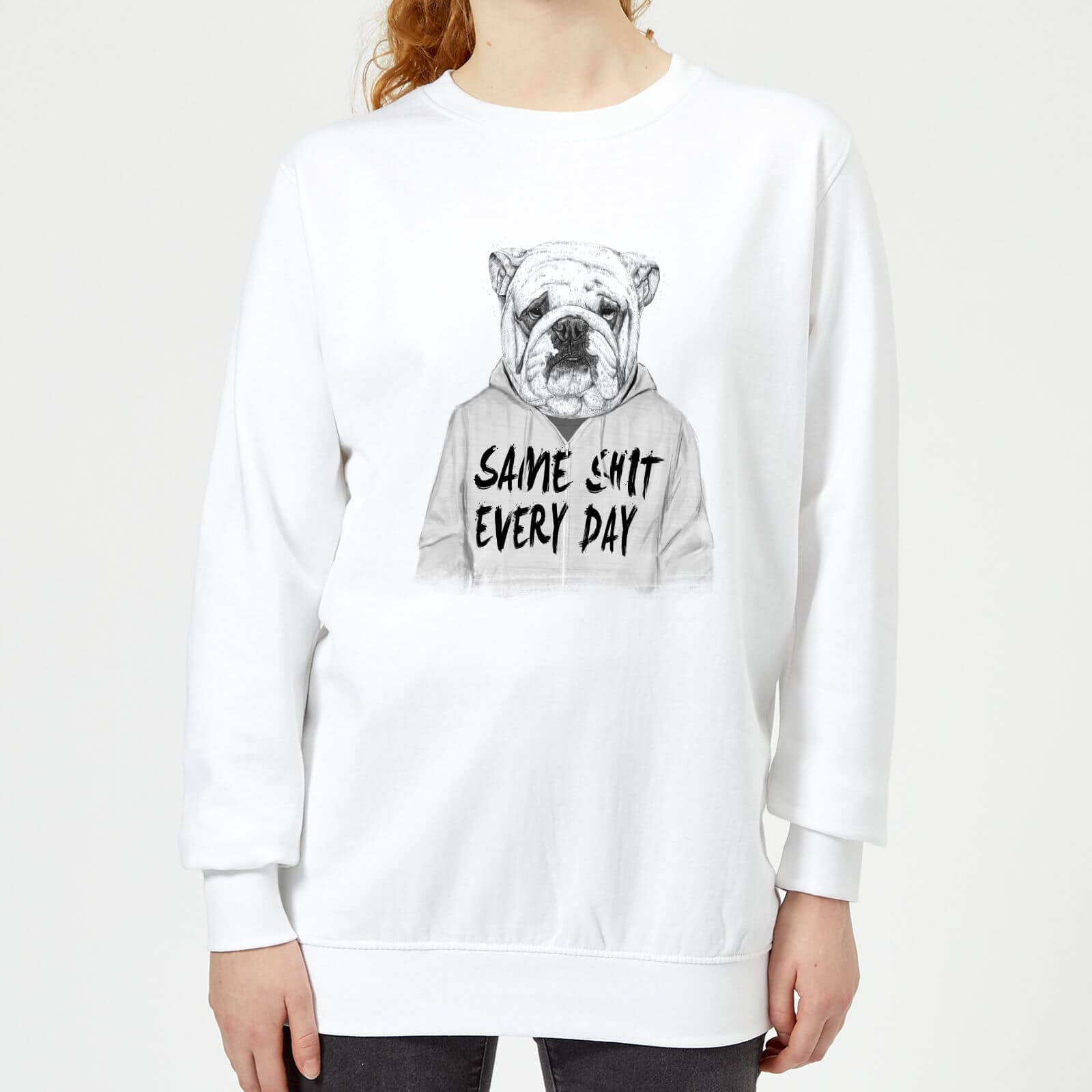 Same Shit Every Day Women's Sweatshirt - White - XS - White