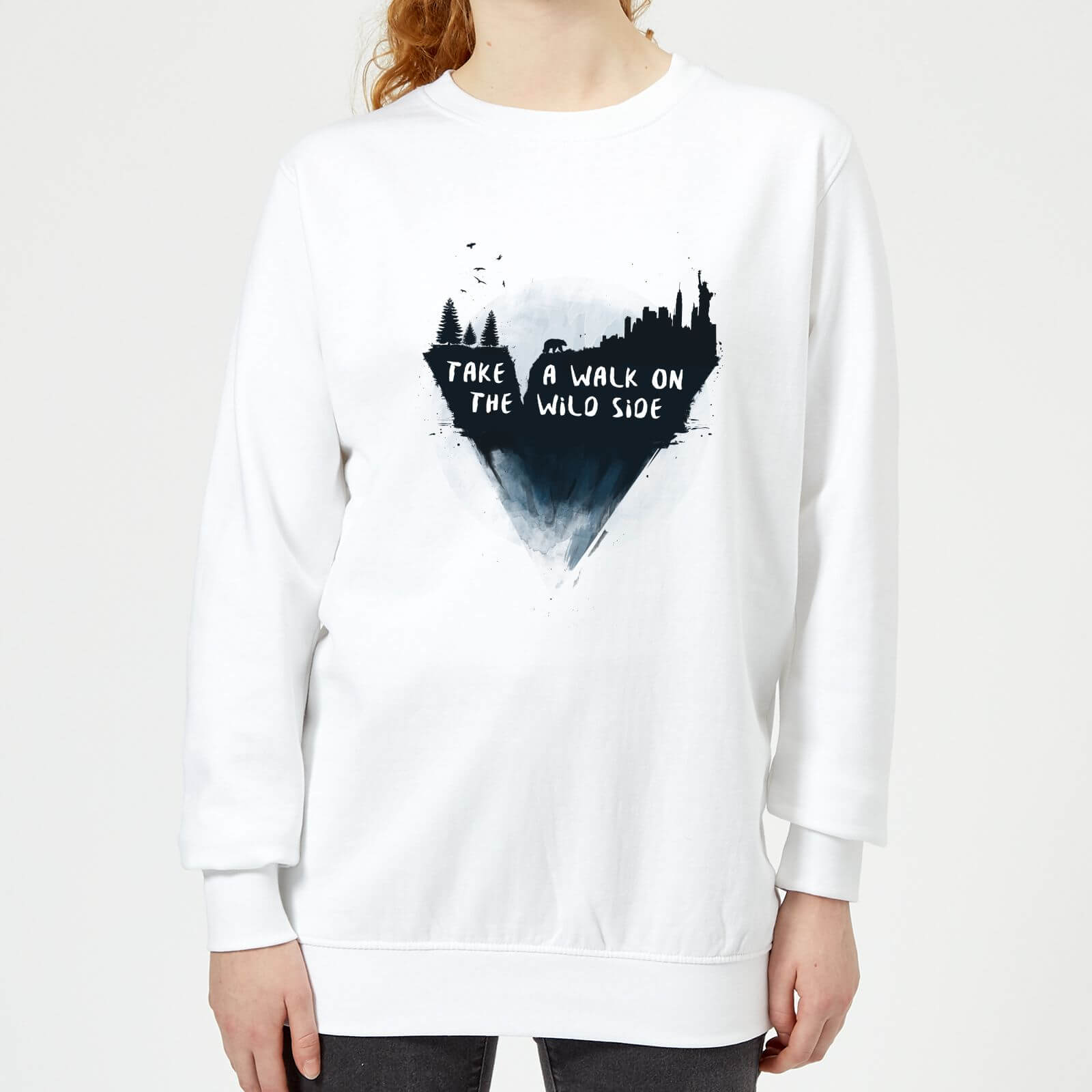 Take A Walk On The Wild Side Women's Sweatshirt - White - XS - White