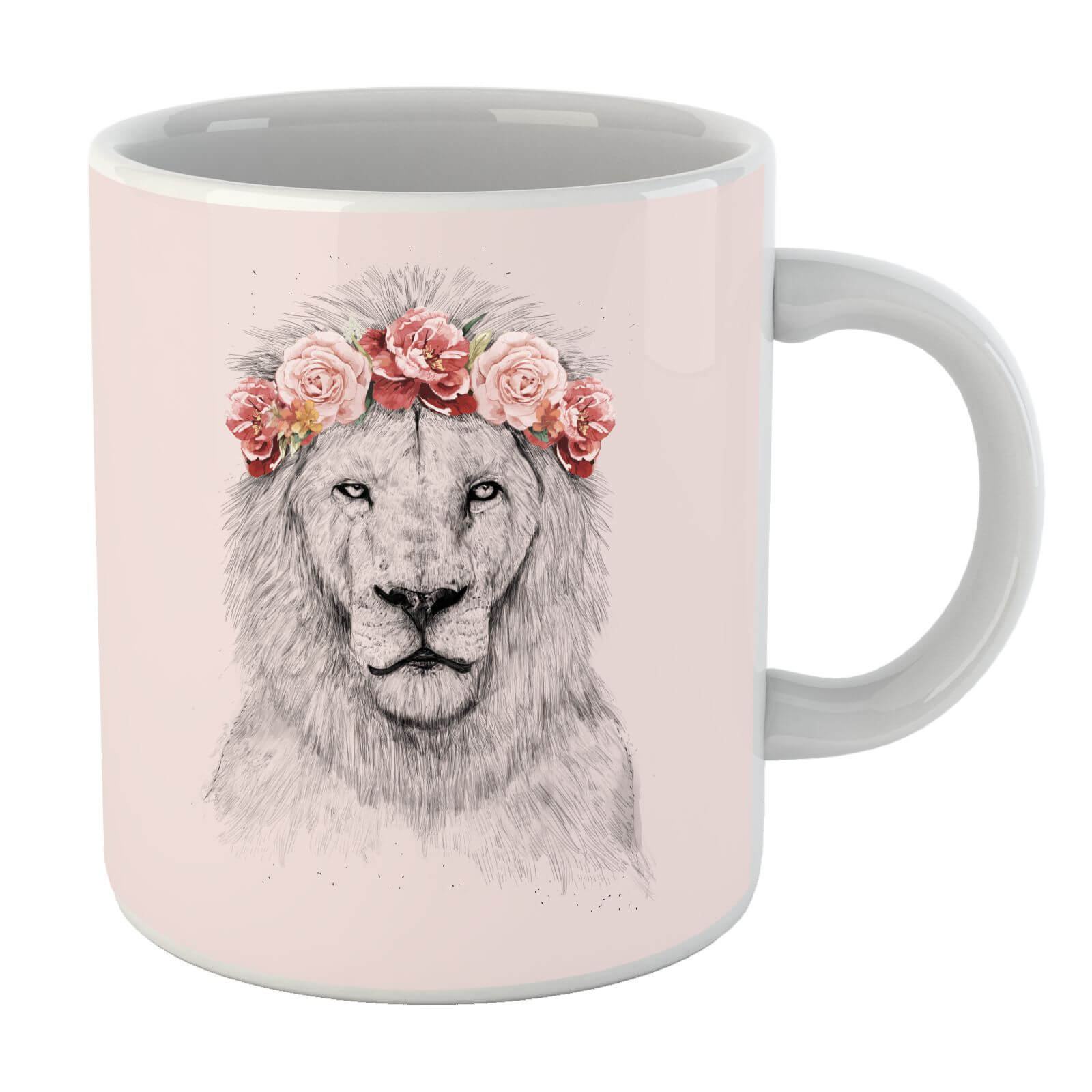 Balazs Solti Lion And Flowers Mug
