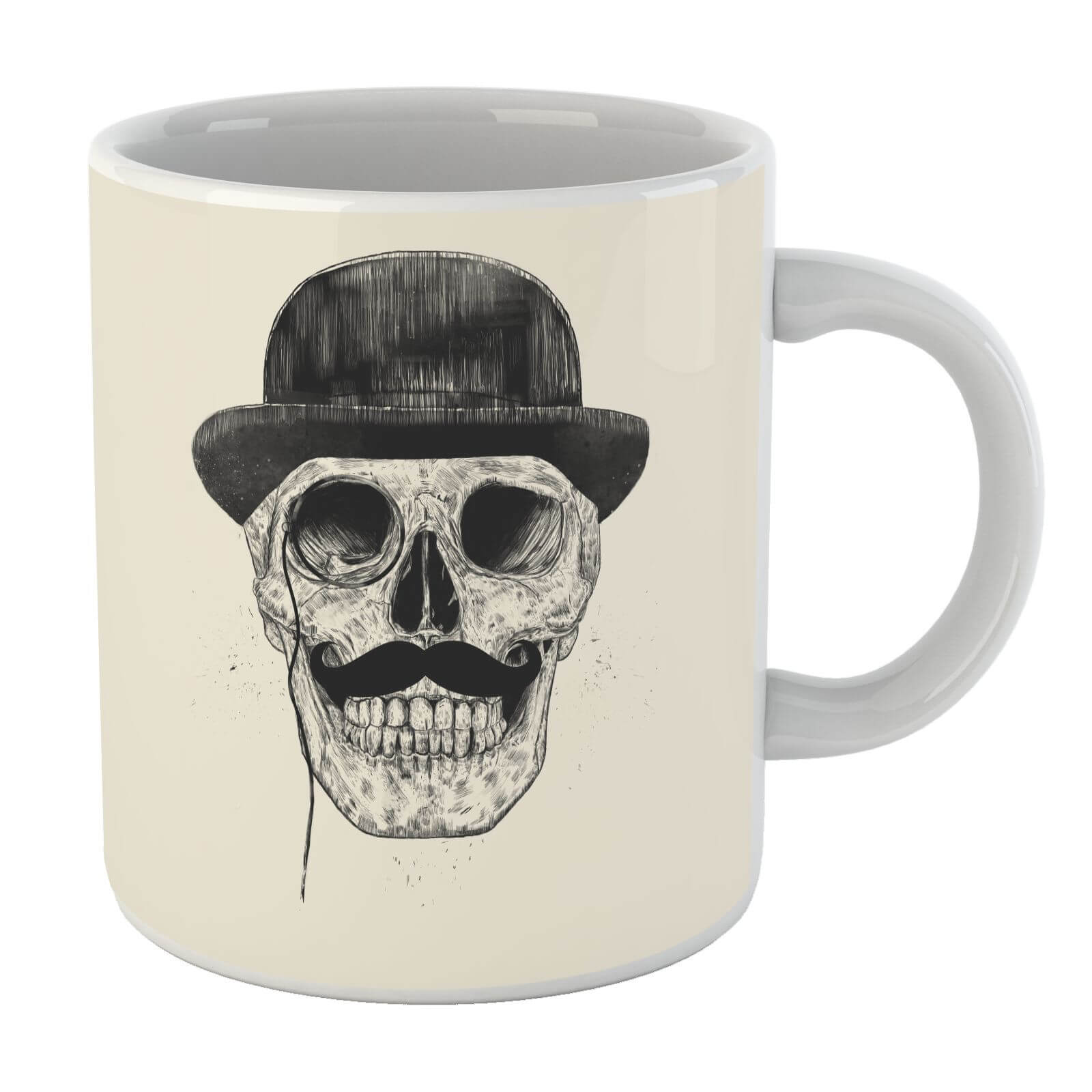 Balazs Solti Monocle Skull Mug