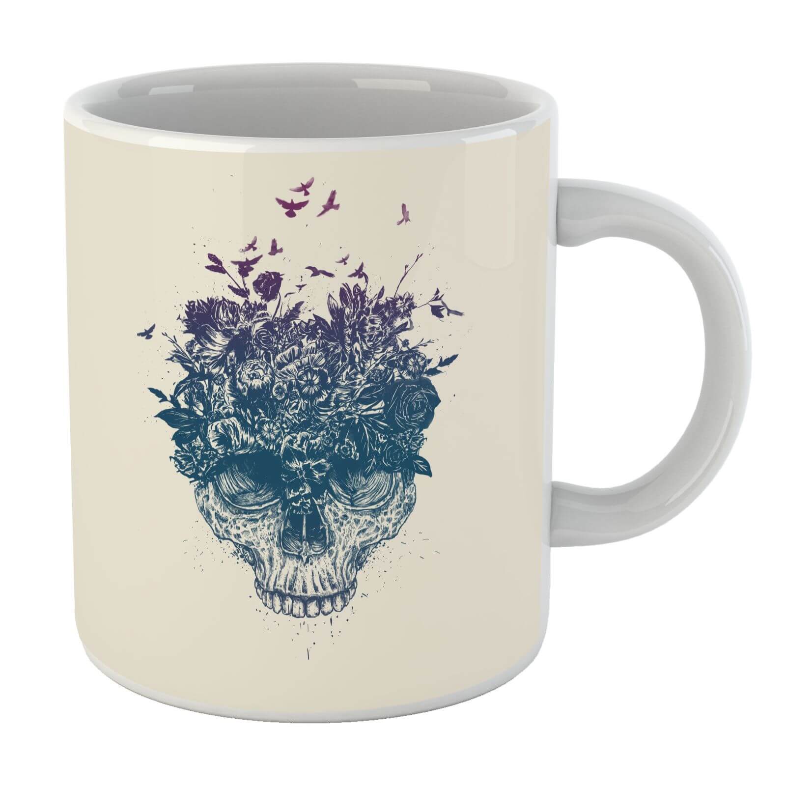 Balazs Solti Skulls And Flowers Mug