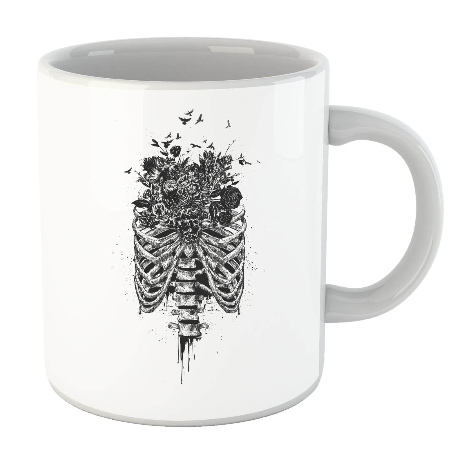 Balazs Solti Ribcage And Flowers Mug