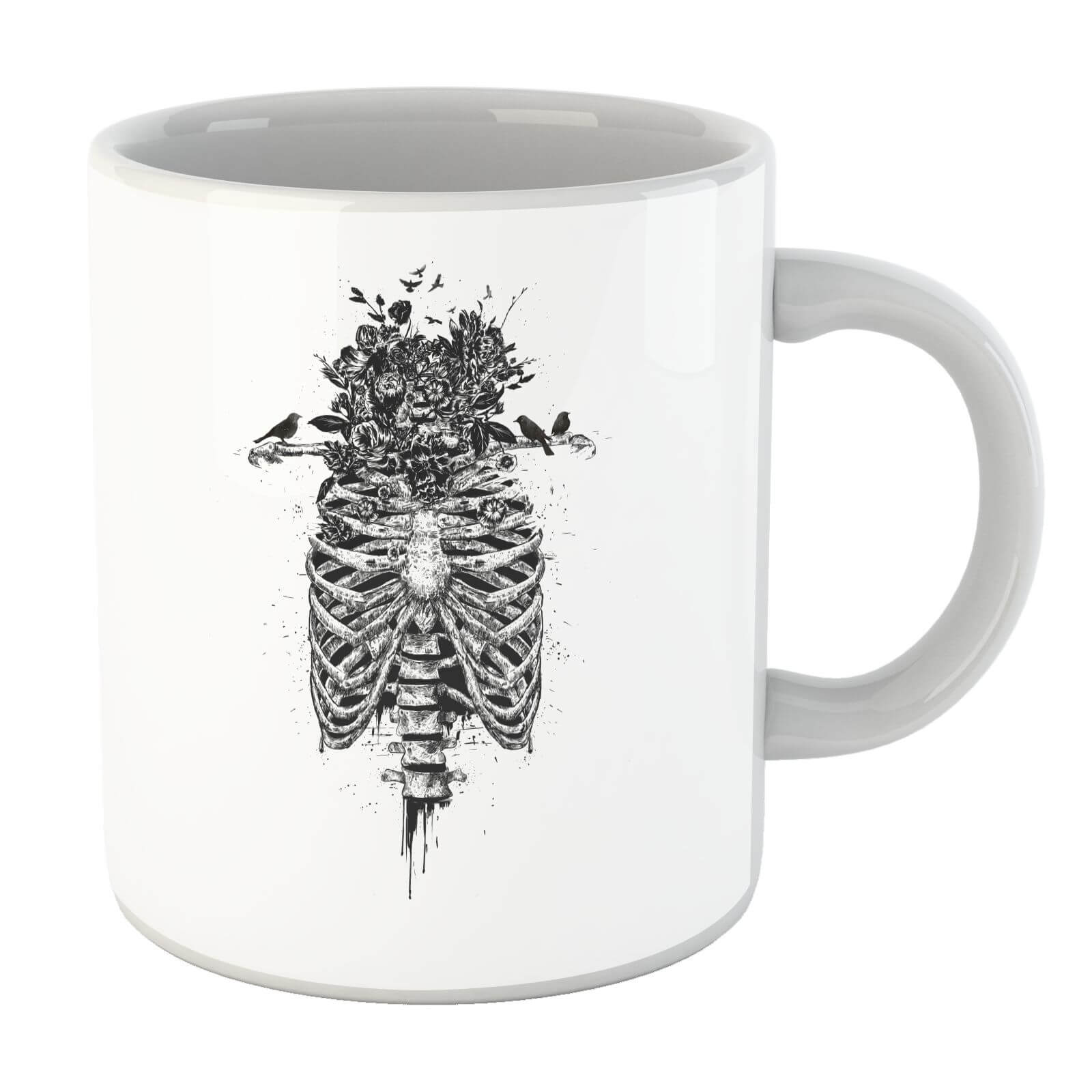 Balazs Solti Skulls And Flowers Mug