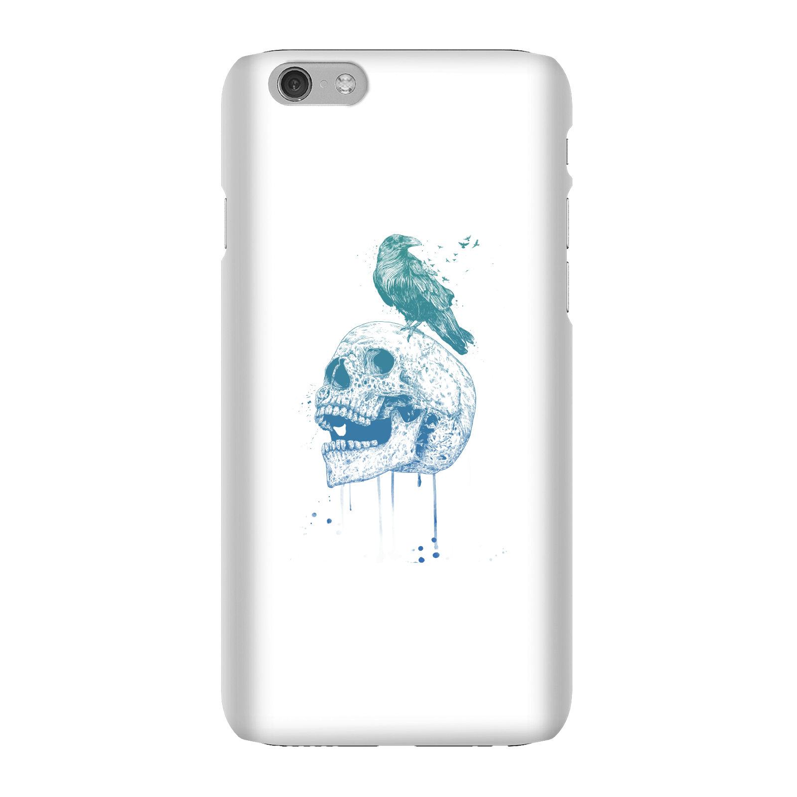 Balazs Solti Skull And Crow Phone Case for iPhone and Android - iPhone 6 - Snap Case - Matte