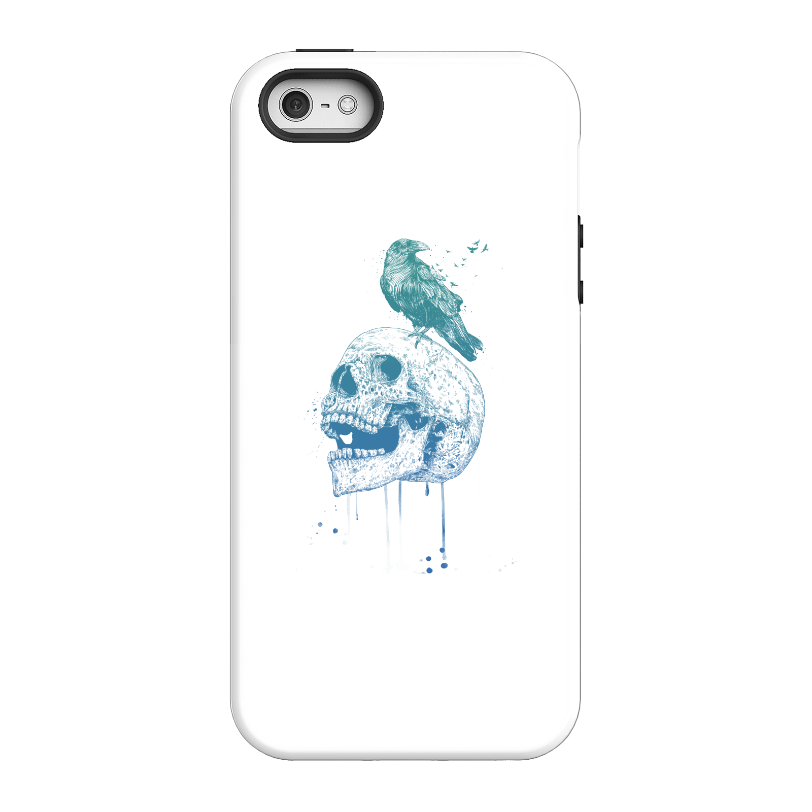Balazs Solti Skull And Crow Phone Case for iPhone and Android - iPhone 5/5s - Tough Case - Matte
