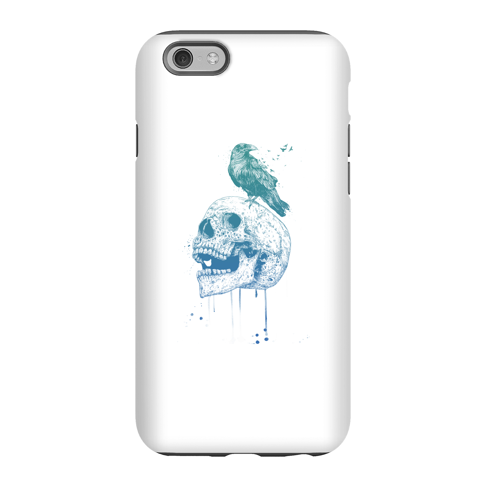 Balazs Solti Skull And Crow Phone Case for iPhone and Android - iPhone 6S - Tough Case - Matte
