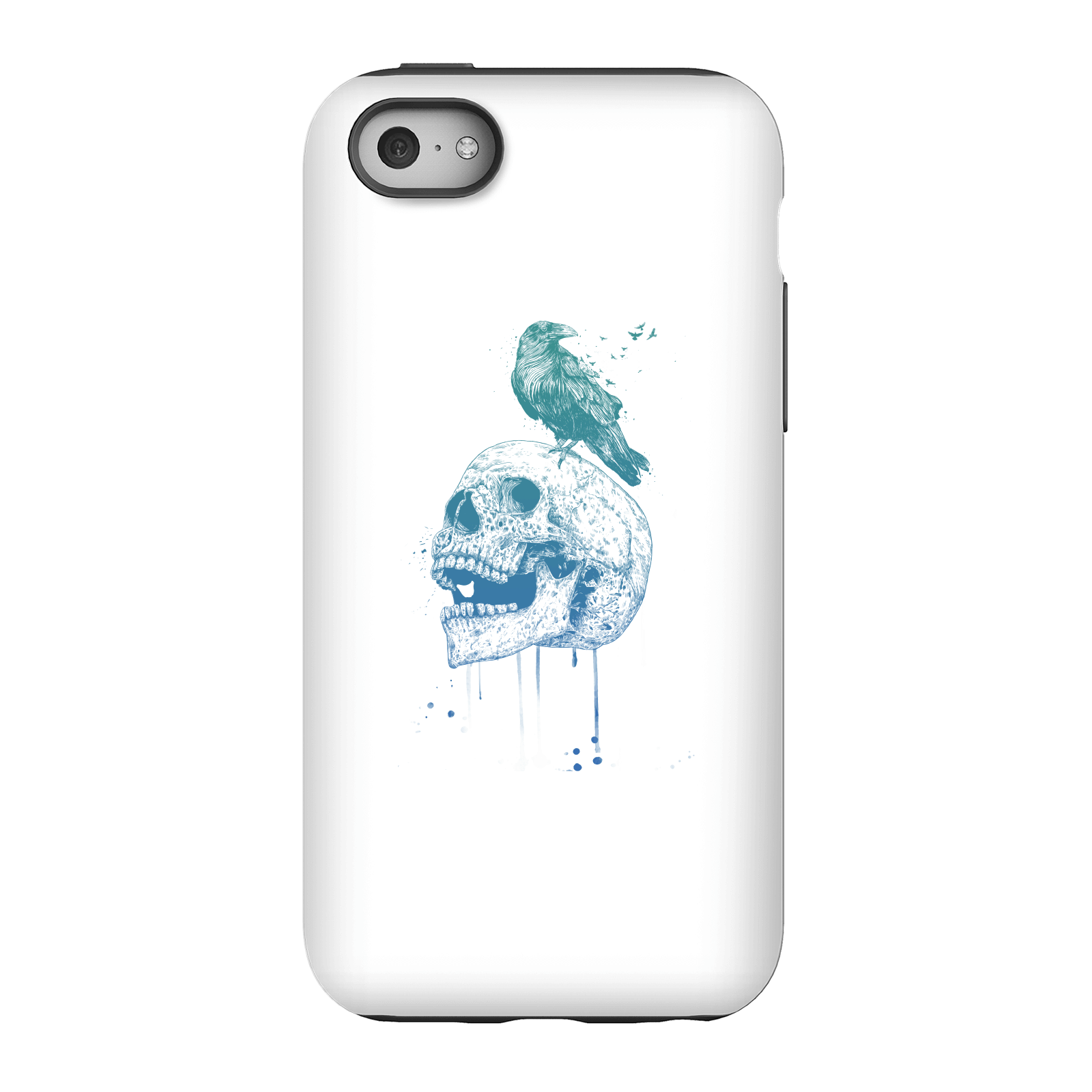 Balazs Solti Skull And Crow Phone Case for iPhone and Android - iPhone 5C - Tough Case - Gloss