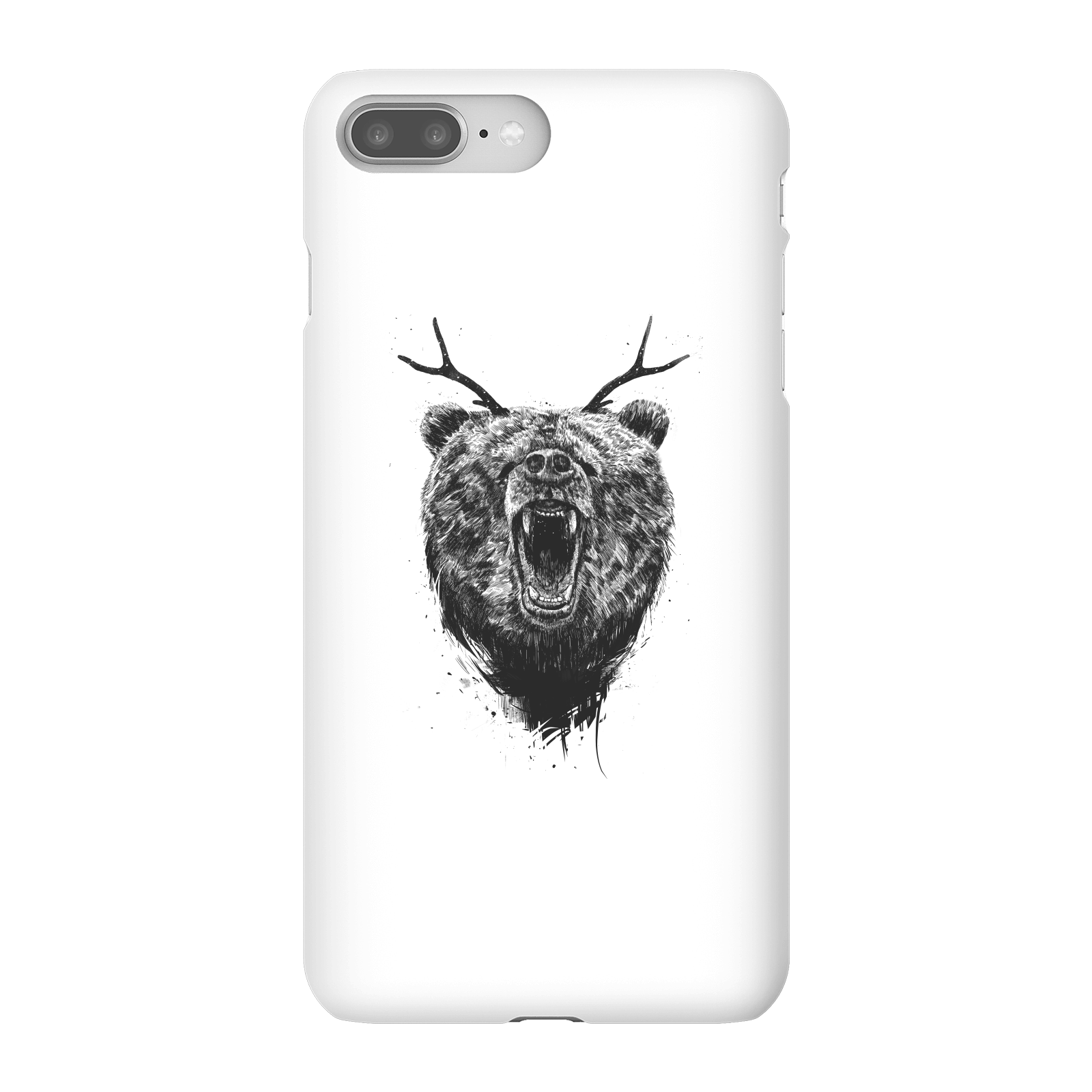 Balazs Solti Dear Bear Phone Case for iPhone and Android - iPhone 8 Plus - Snap Case - Matte