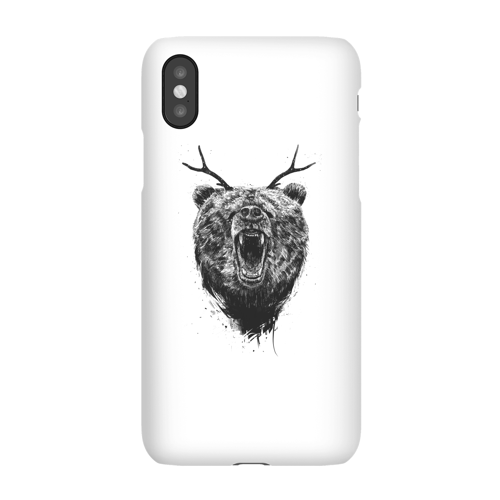 Balazs Solti Dear Bear Phone Case for iPhone and Android - iPhone X - Snap Case - Matte