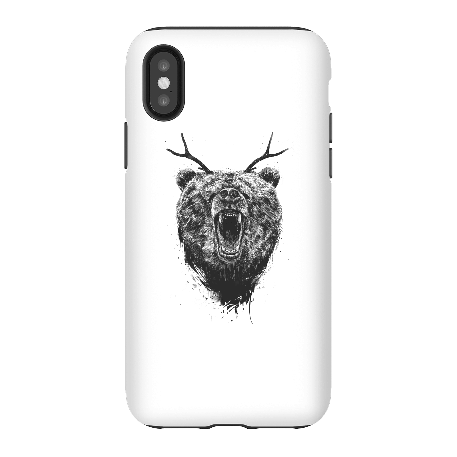 Balazs Solti Dear Bear Phone Case for iPhone and Android - iPhone X - Tough Case - Matte