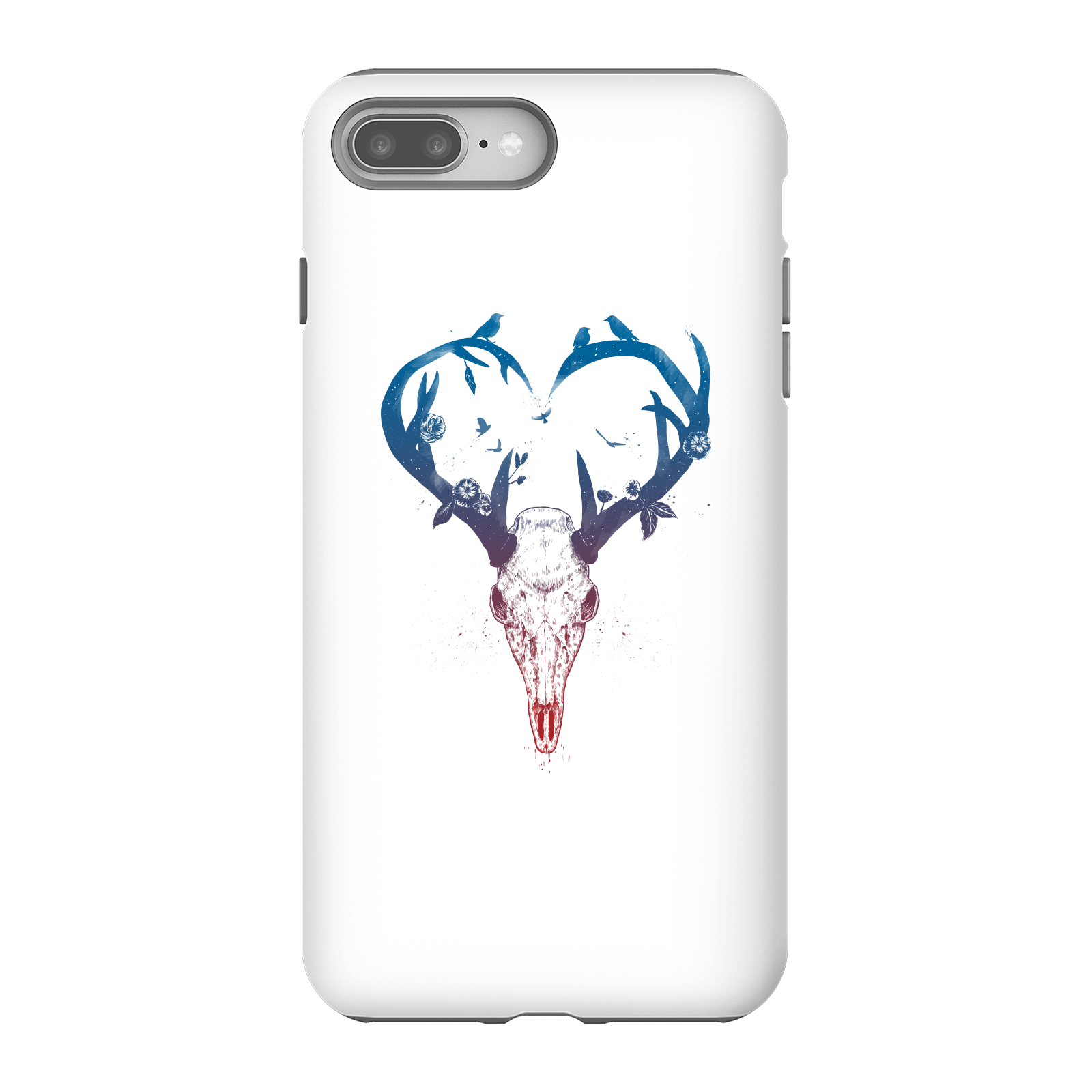 Balazs Solti Antlers Phone Case for iPhone and Android - iPhone 8 Plus - Tough Case - Matte