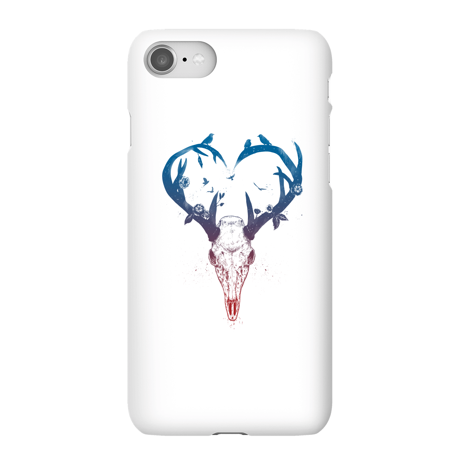 Balazs Solti Antlers Phone Case for iPhone and Android - iPhone 8 - Snap Case - Gloss