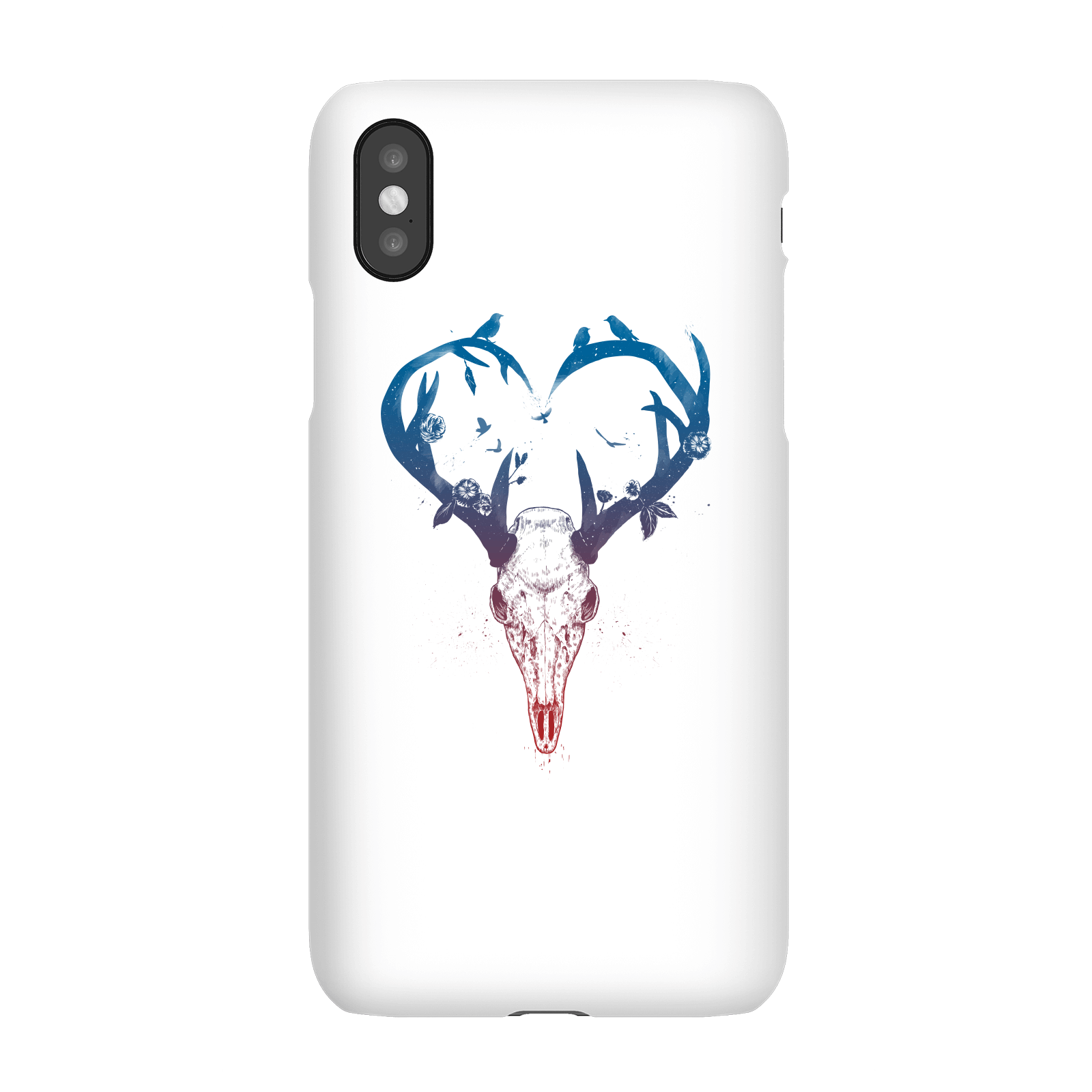 Balazs Solti Antlers Phone Case for iPhone and Android - iPhone X - Snap Case - Gloss
