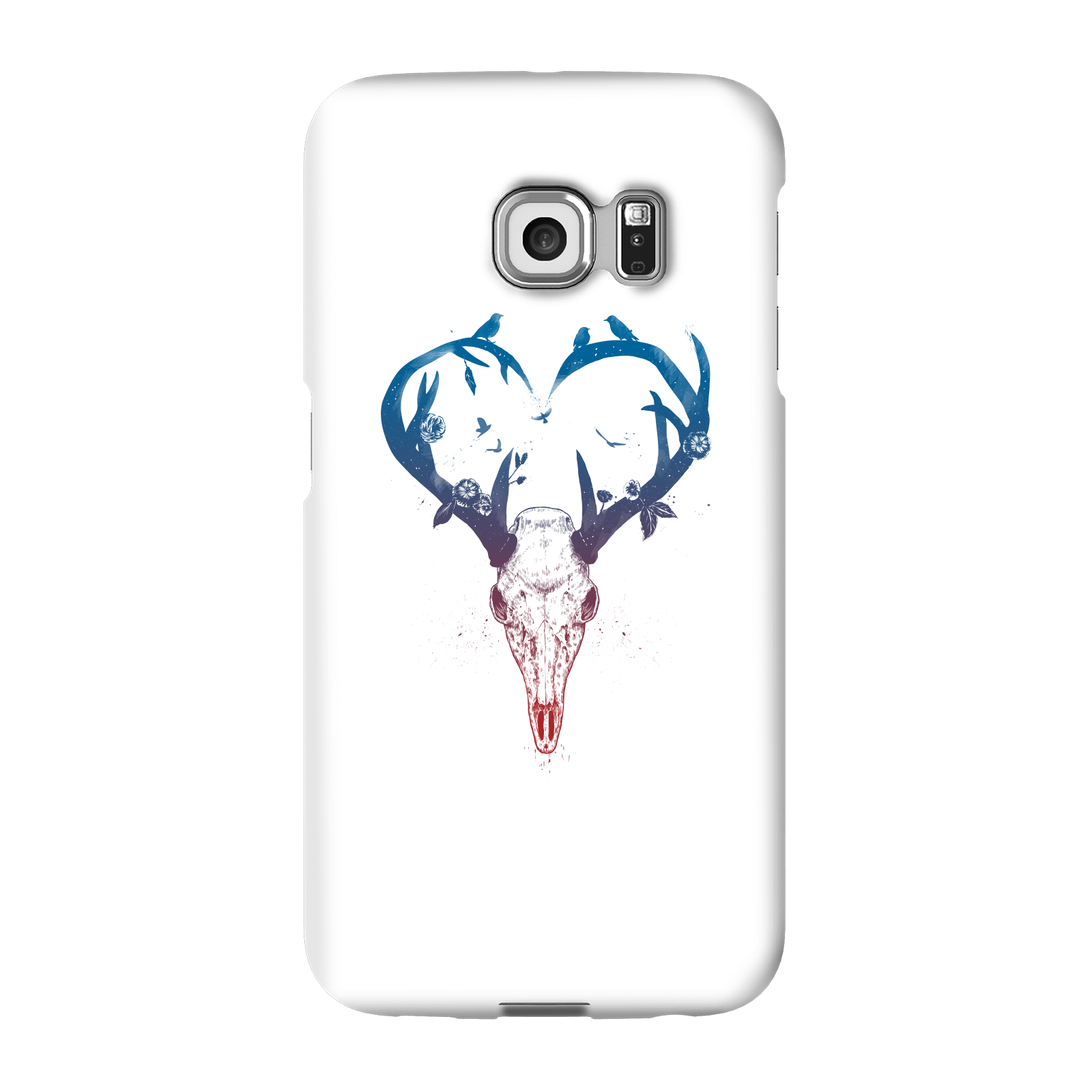 balazs solti antlers phone case for iphone and android - samsung s6 edge - snap case - gloss