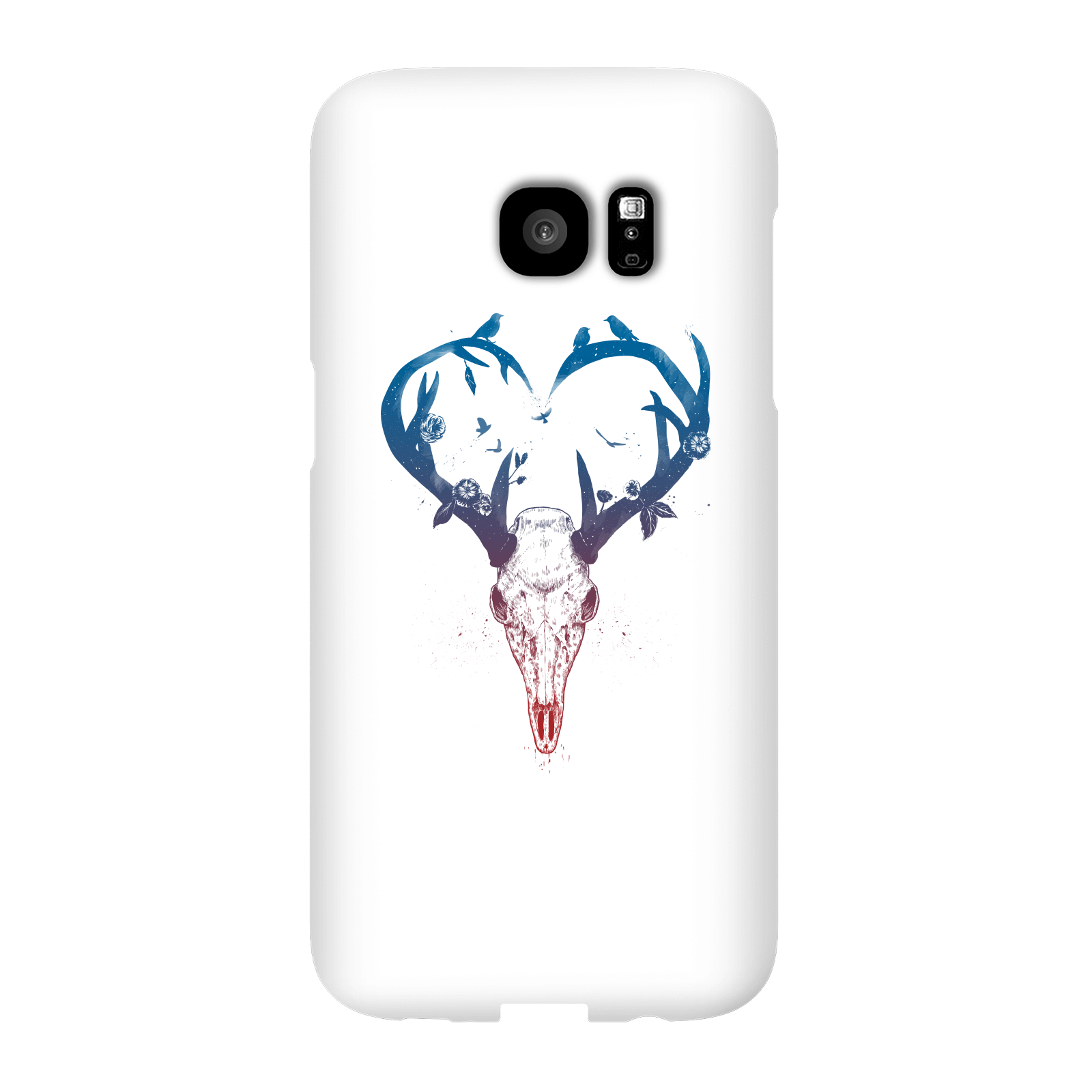 Balazs Solti Antlers Phone Case for iPhone and Android - Samsung S7 Edge - Snap Case - Gloss