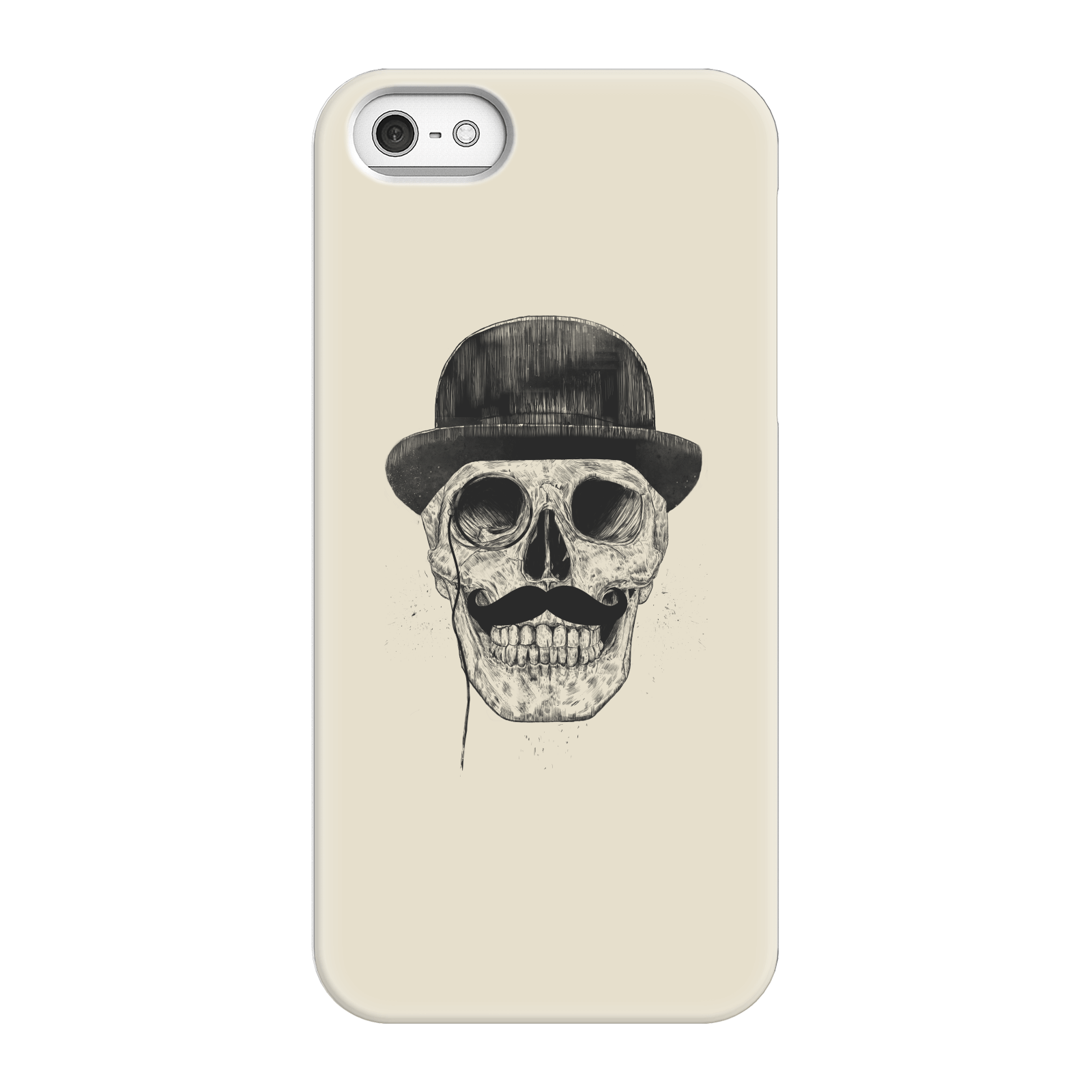 Balazs Solti Monocle Skull Phone Case for iPhone and Android - iPhone 5/5s - Snap Case - Matte