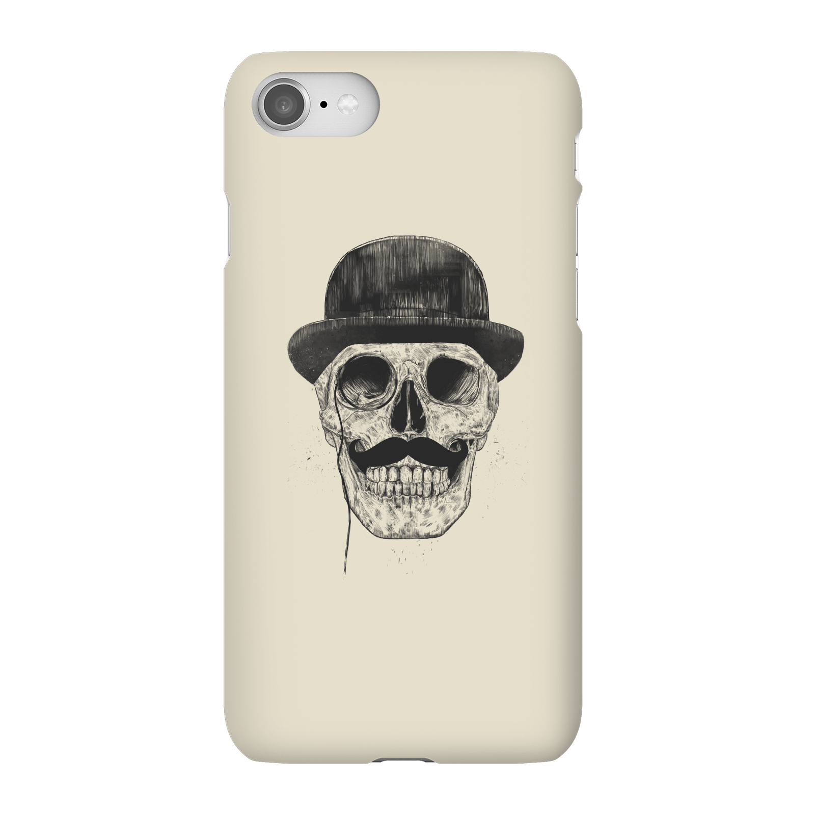 Balazs Solti Monocle Skull Phone Case for iPhone and Android - iPhone 8 - Snap Case - Matte