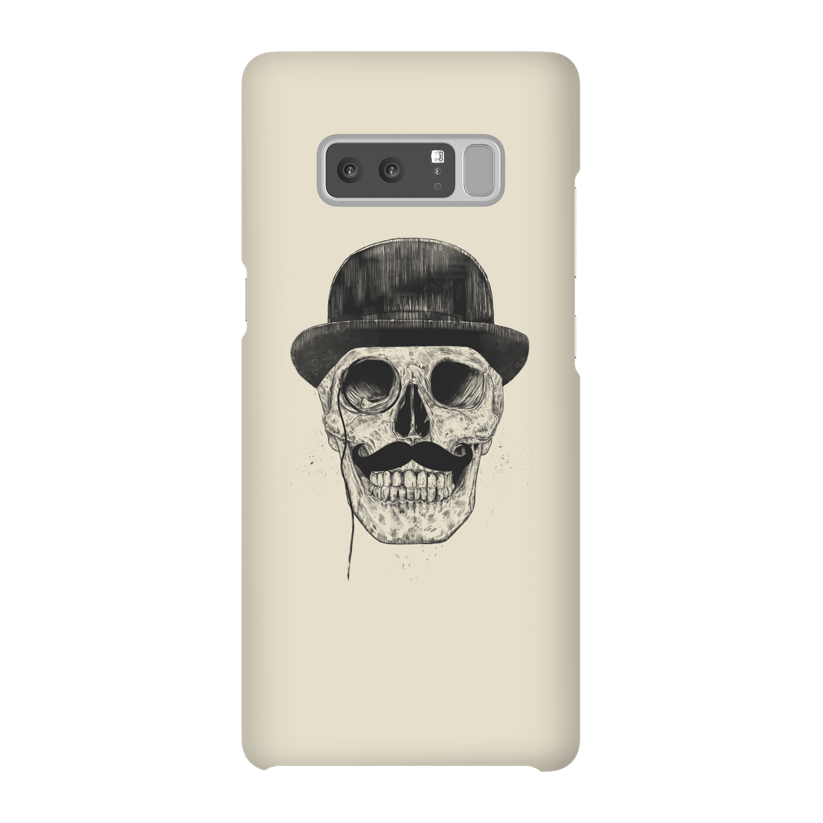 Balazs Solti Monocle Skull Phone Case for iPhone and Android - Samsung Note 8 - Snap Case - Matte