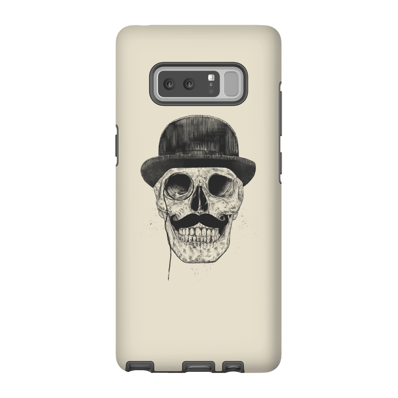 Balazs Solti Monocle Skull Phone Case for iPhone and Android - Samsung Note 8 - Tough Case - Matte