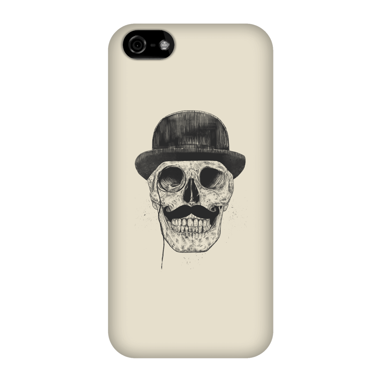 Balazs Solti Monocle Skull Phone Case for iPhone and Android - iPhone 5C - Snap Case - Gloss