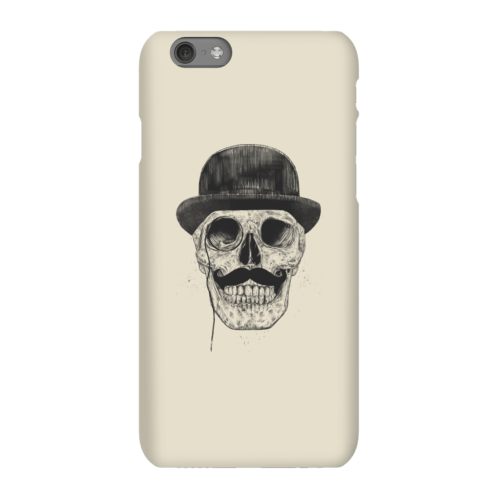 Balazs Solti Monocle Skull Phone Case for iPhone and Android - iPhone 6S - Snap Case - Gloss
