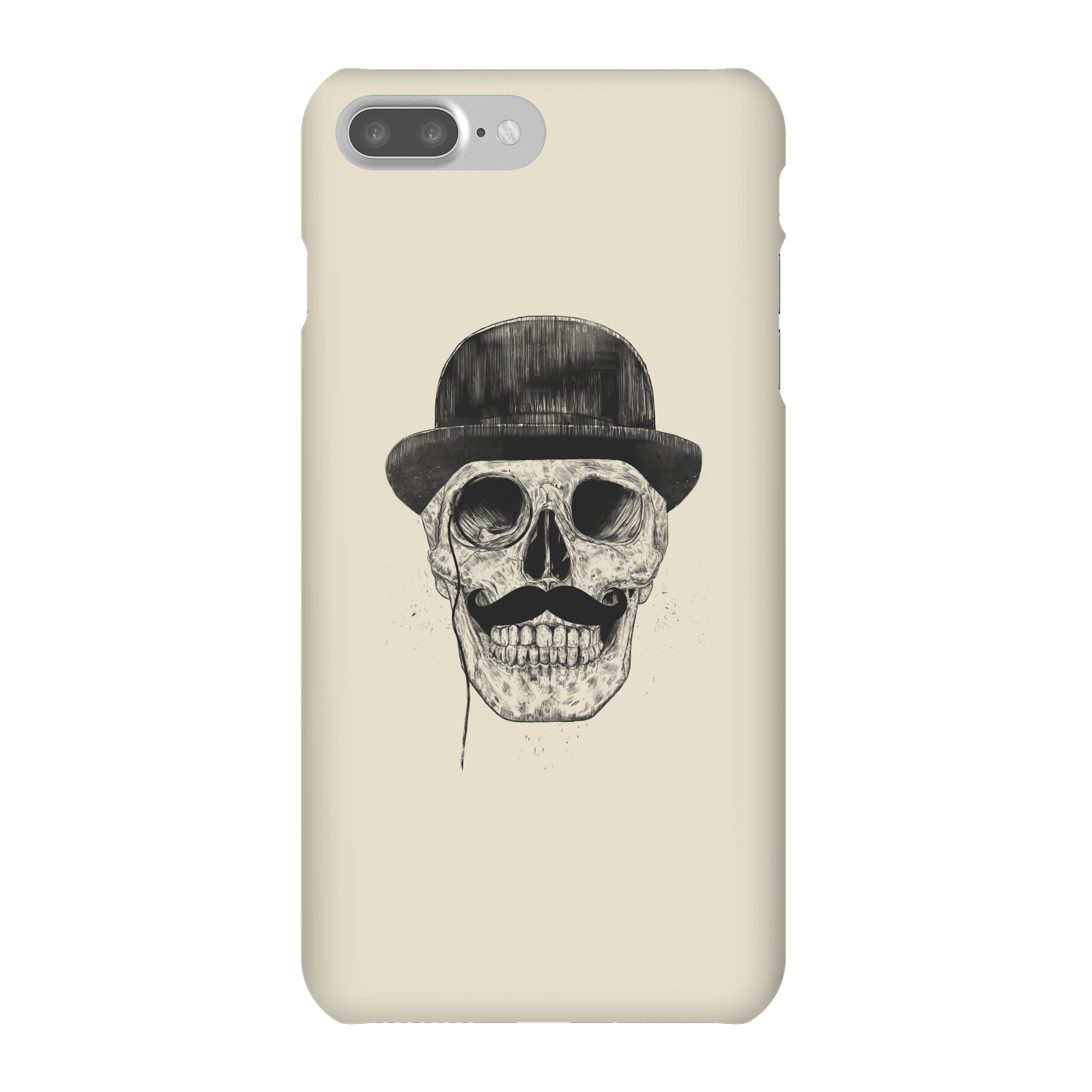 Balazs Solti Monocle Skull Phone Case for iPhone and Android - iPhone 7 Plus - Snap Case - Gloss