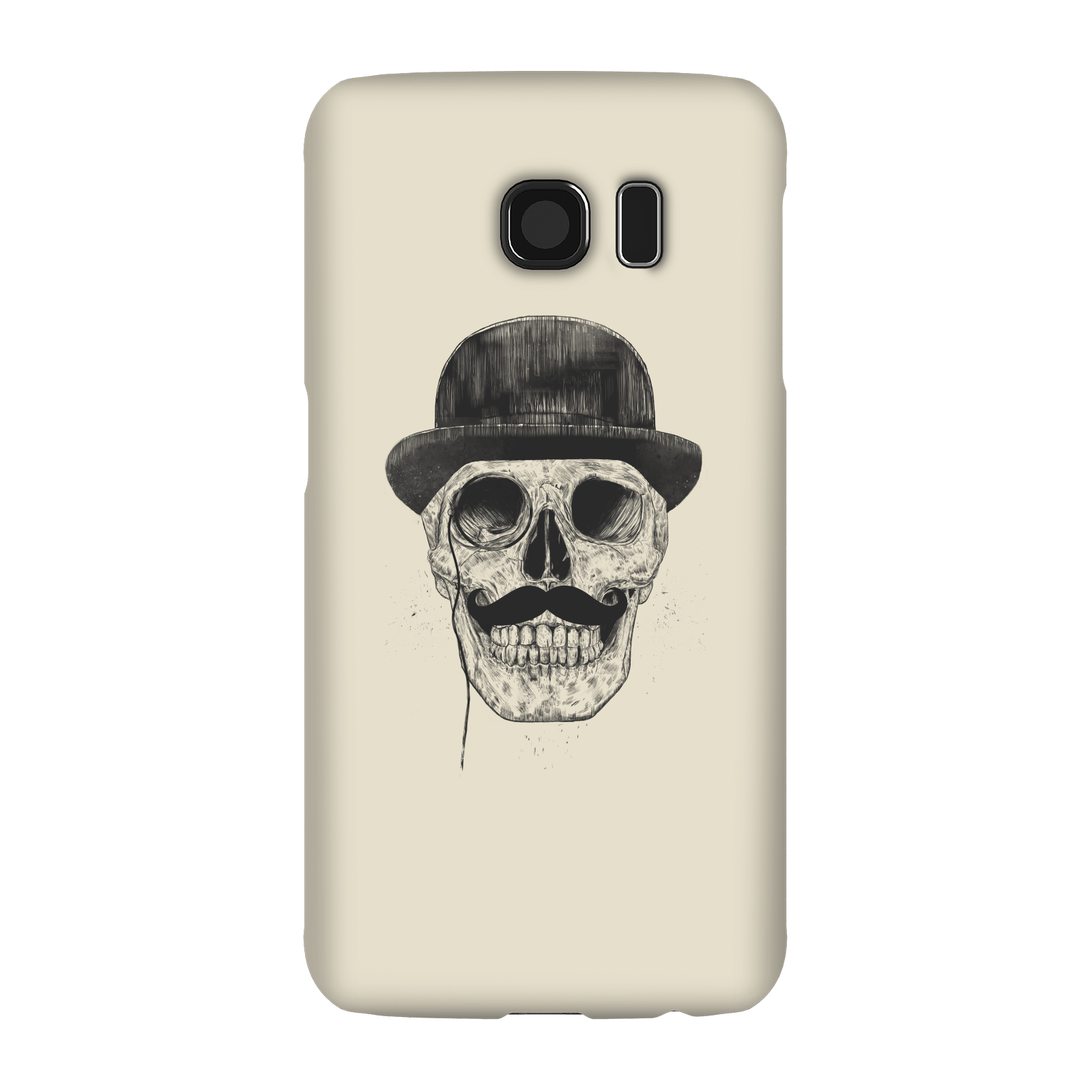 Balazs Solti Monocle Skull Phone Case for iPhone and Android - Samsung S6 - Snap Case - Gloss