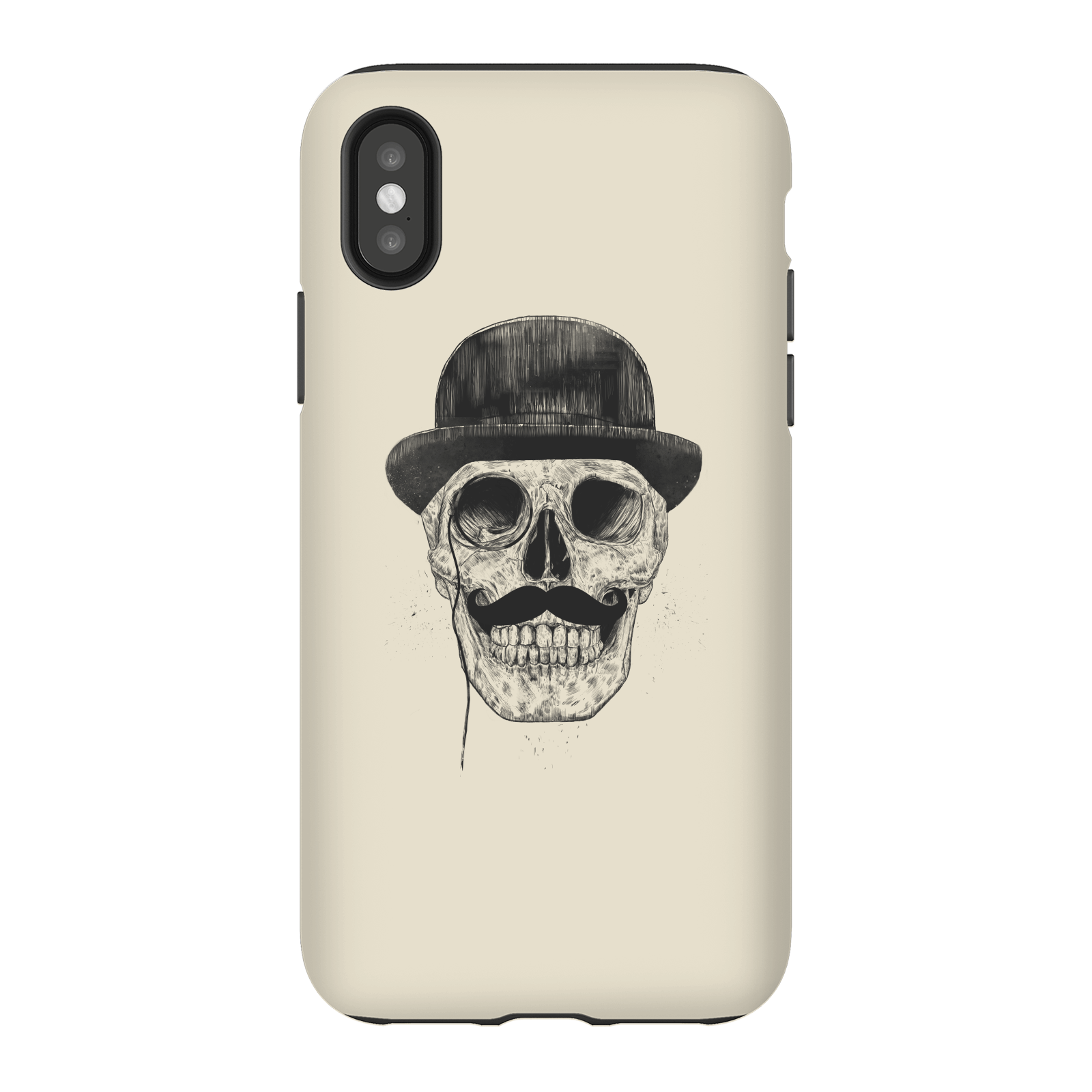 Balazs Solti Monocle Skull Phone Case for iPhone and Android - iPhone X - Tough Case - Gloss