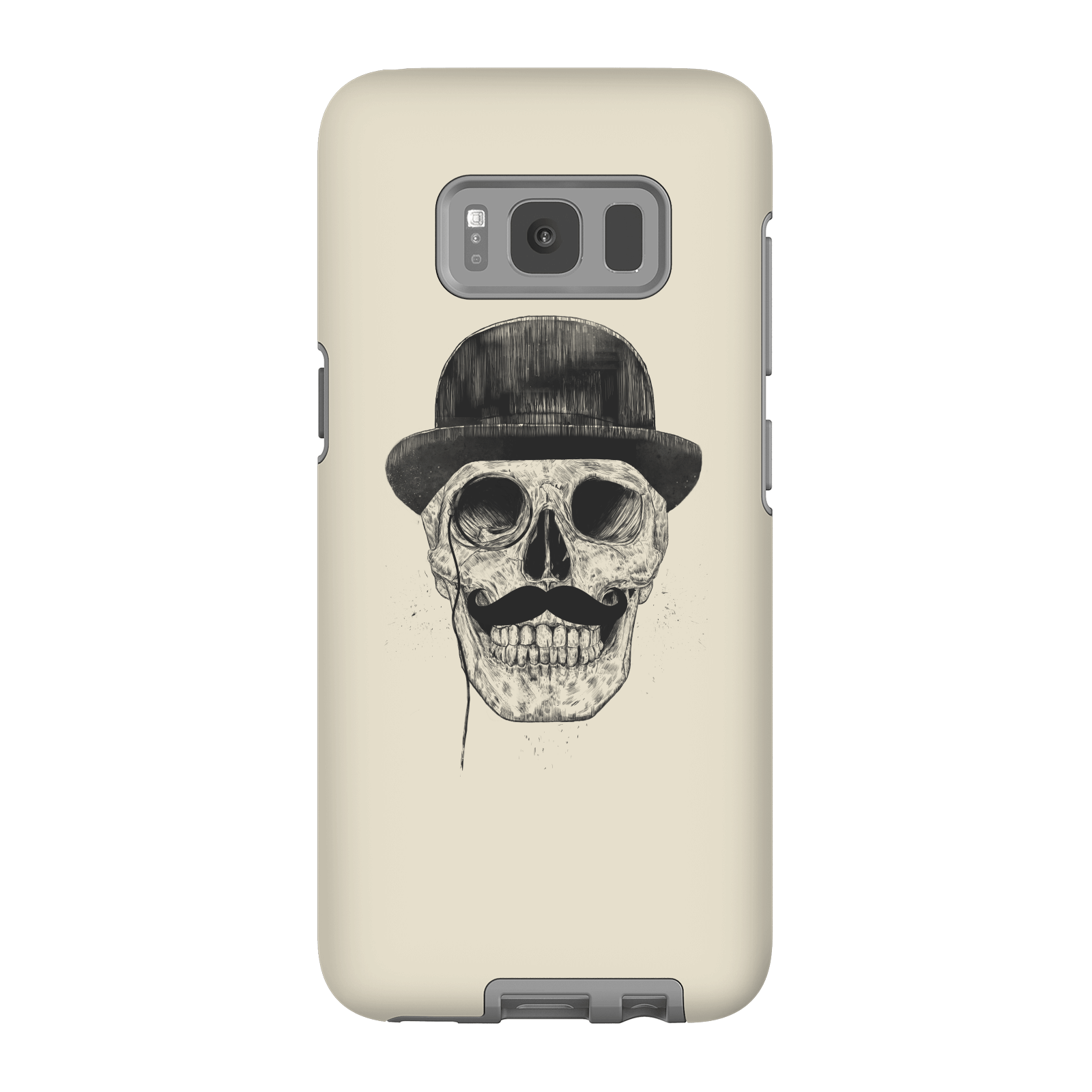 Balazs Solti Monocle Skull Phone Case for iPhone and Android - Samsung S8 - Tough Case - Gloss