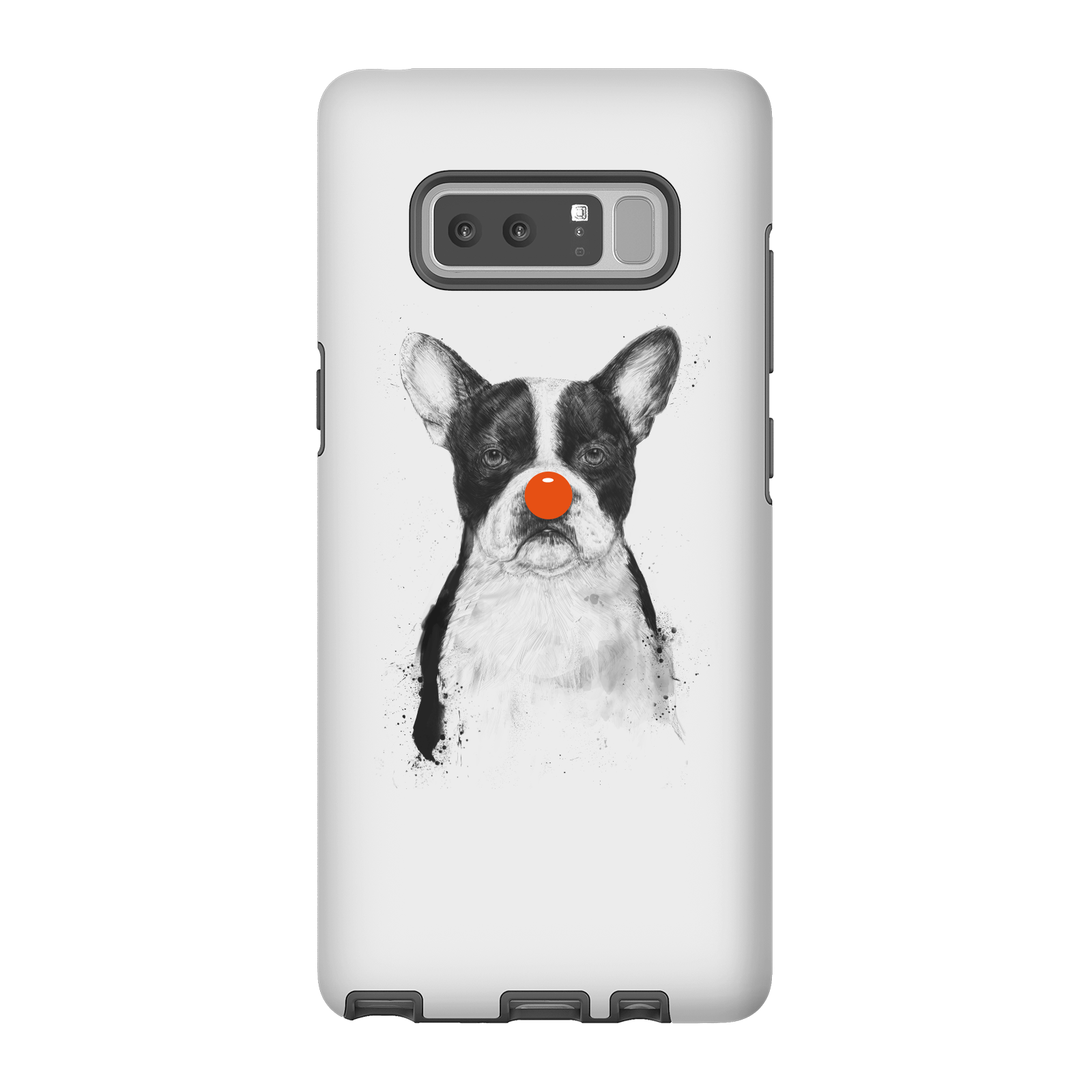 Balazs Solti Red Nosed Bulldog Phone Case for iPhone and Android - Samsung Note 8 - Tough Case - Matte